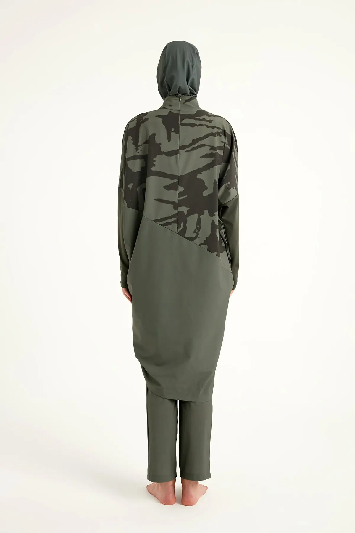 Khaki Full Coverage Modest Swimwear Burkini Set M2516, photo 8