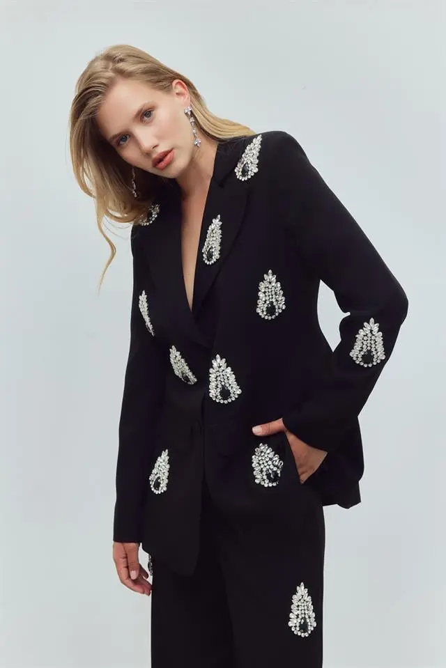 Diamond Queen Embellished Set – Black, photo 6