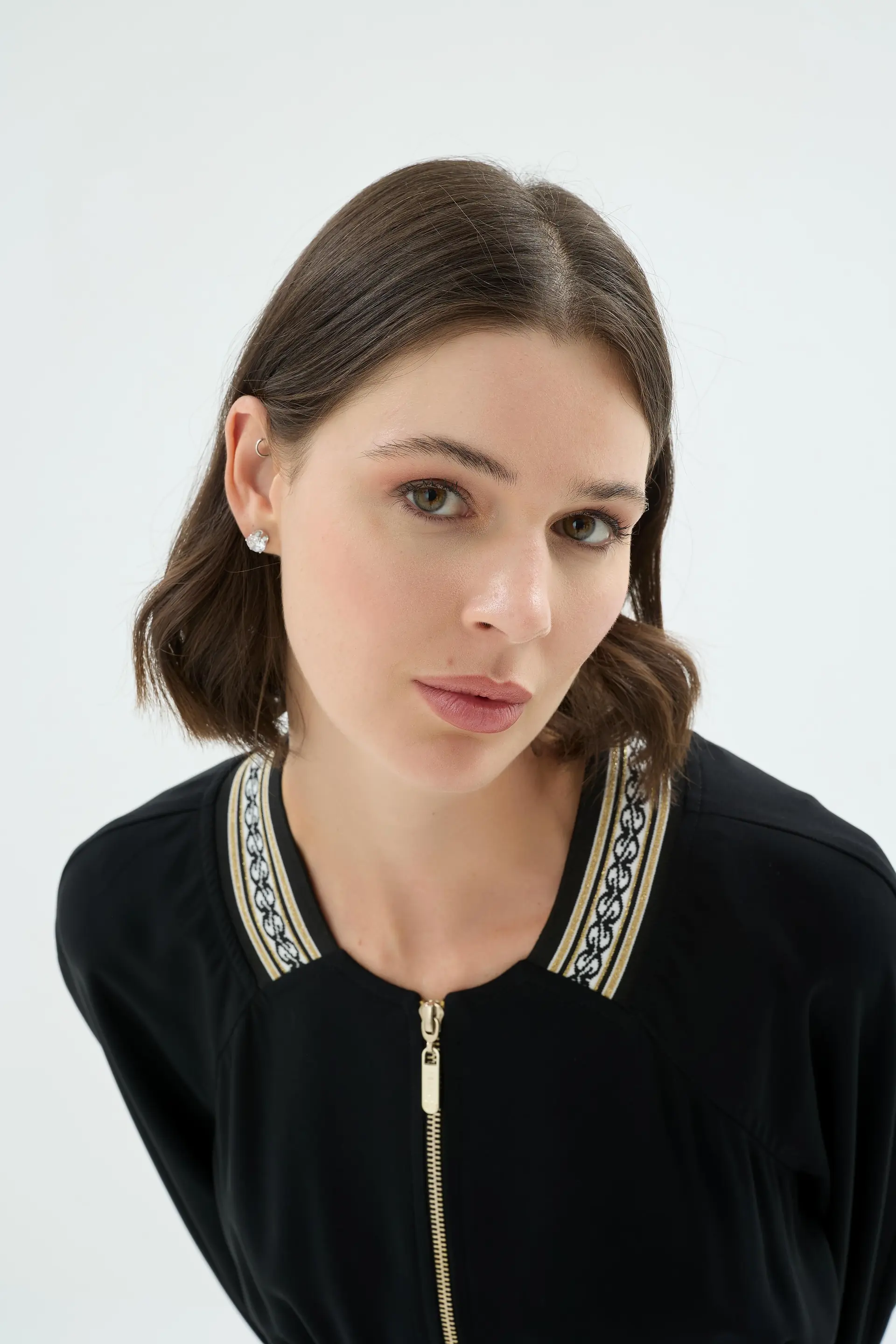 Vilma Zip-Front Dress – Black, photo 3