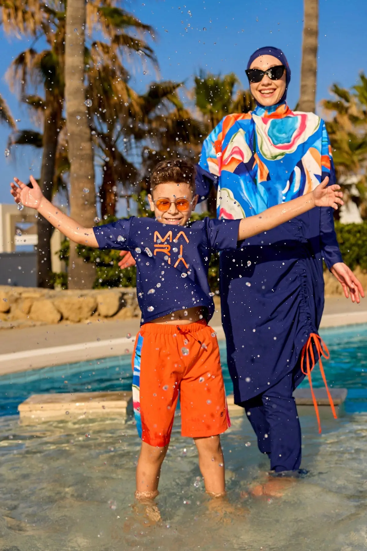 Full Coverage Modest Burkini – Islamic Swimwear Set - Multicolor, photo 8