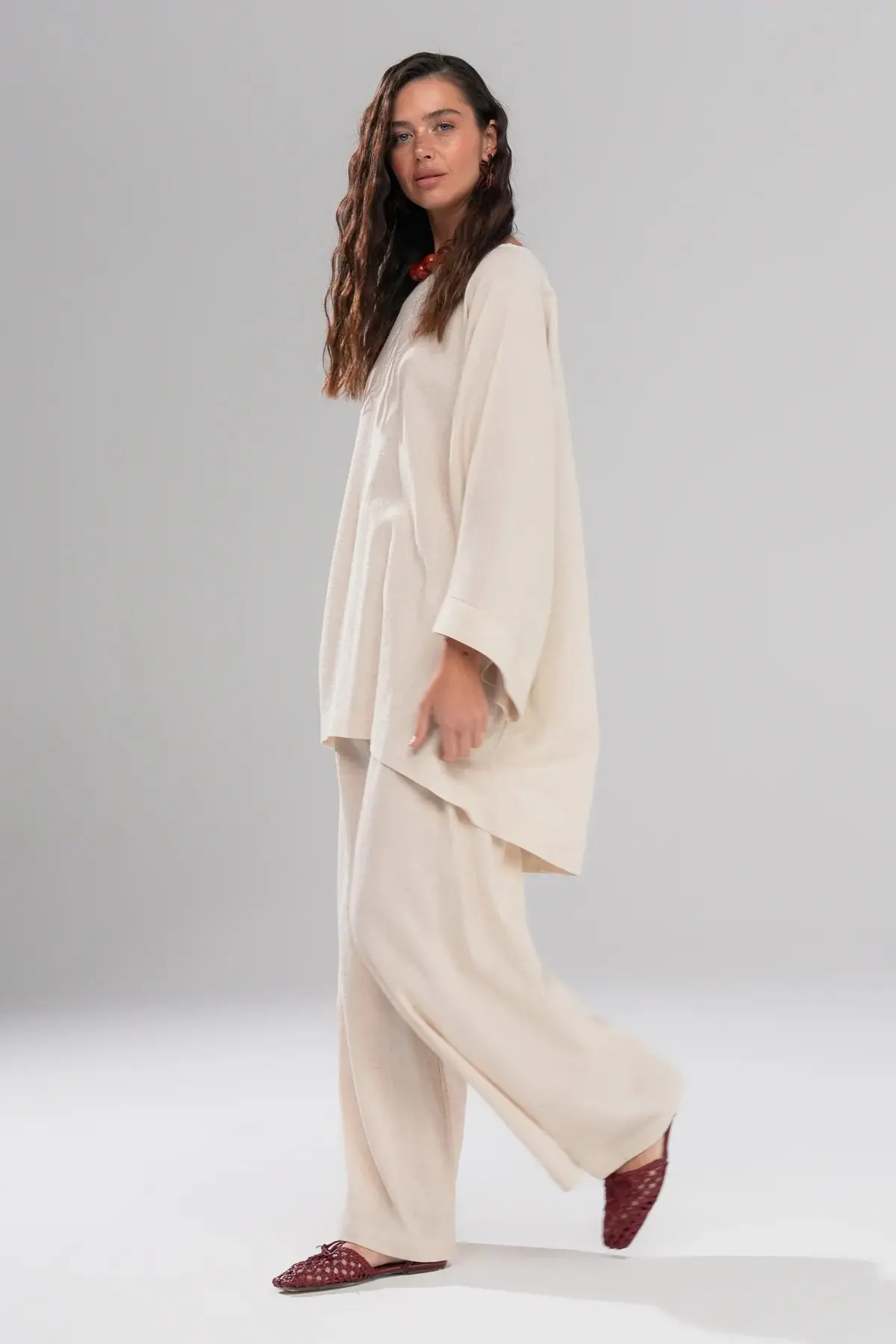 Breeze Linen Set – Beige, photo 3