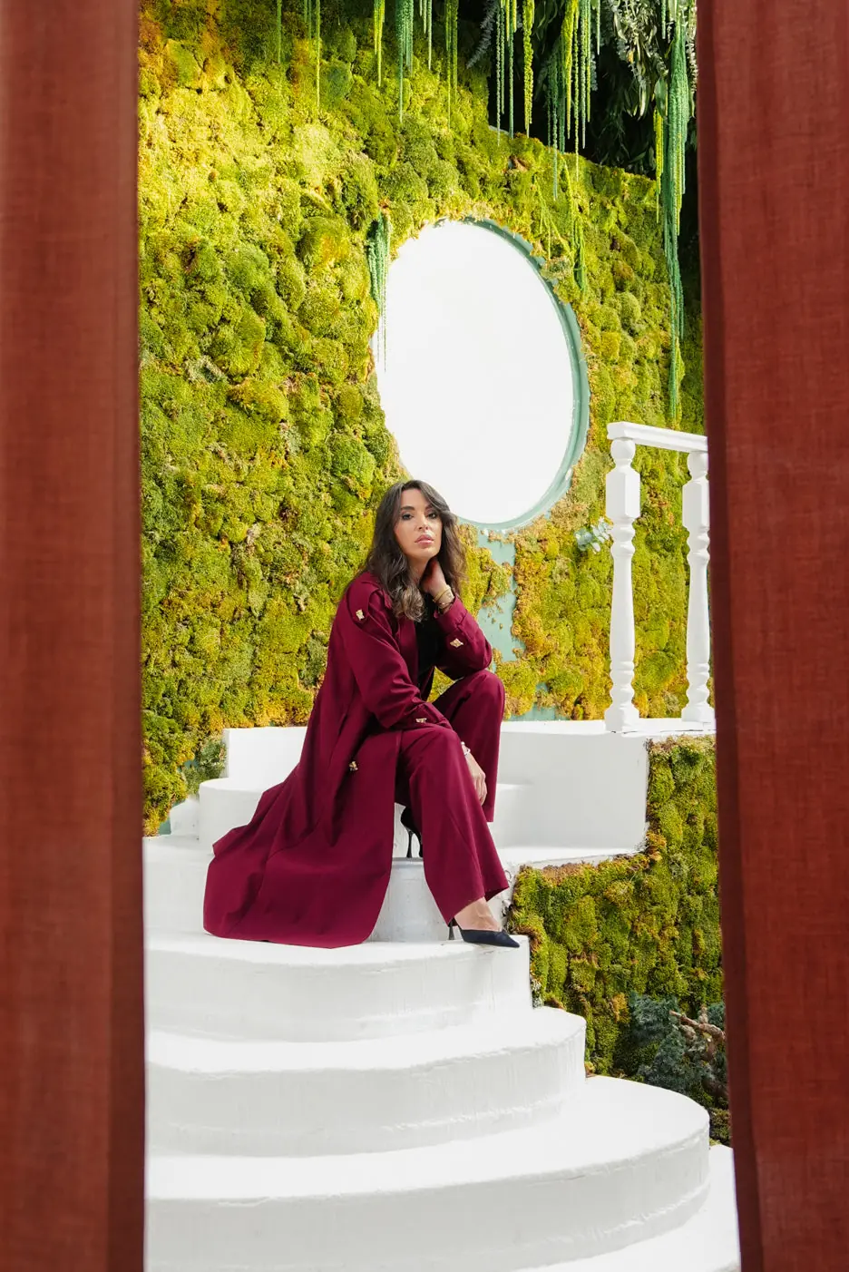 Lorin Long Jacket & Trousers Set – Bordeaux, photo 7