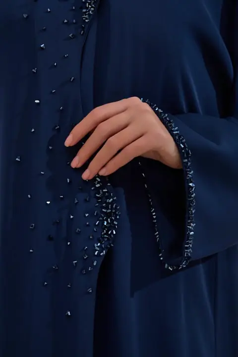 Amara Abaya Set - Navy Blue, photo 3