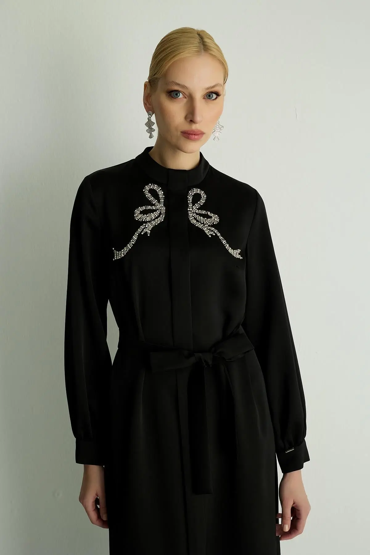 Ribbon Dress — Black, photo 4