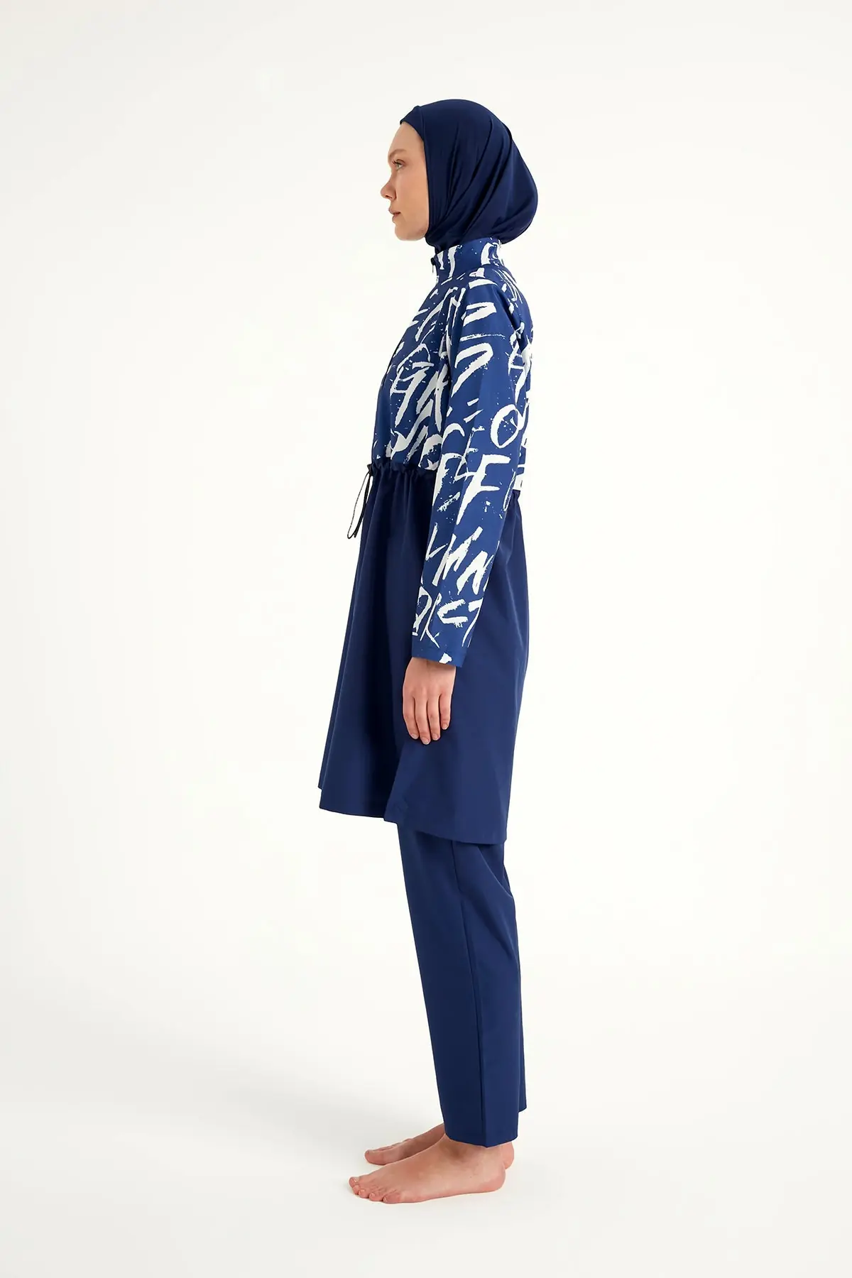 Navy Blue Full Coverage Modest Swimwear Set R2502, photo 6