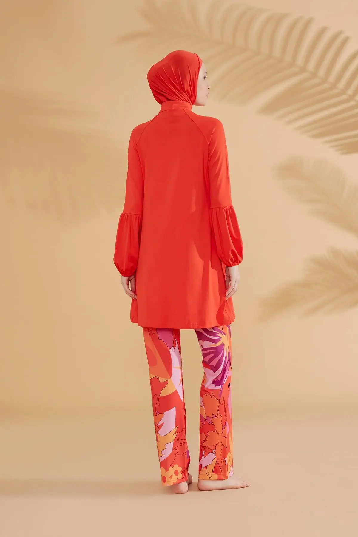 Lycra Orange Burkini Modest Swimwear M2317, photo 7