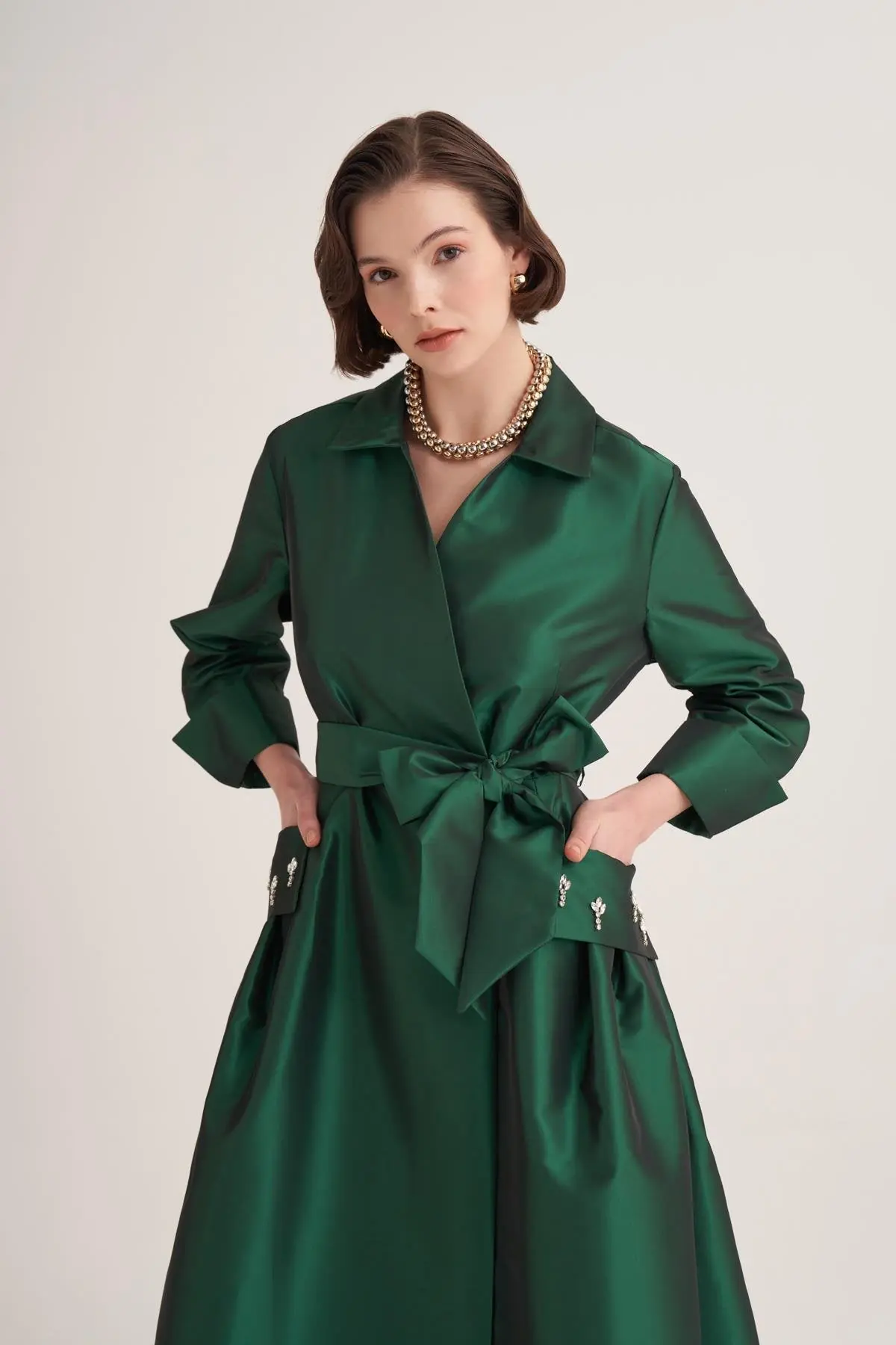 Samra Abaya – Emerald Green, photo 2