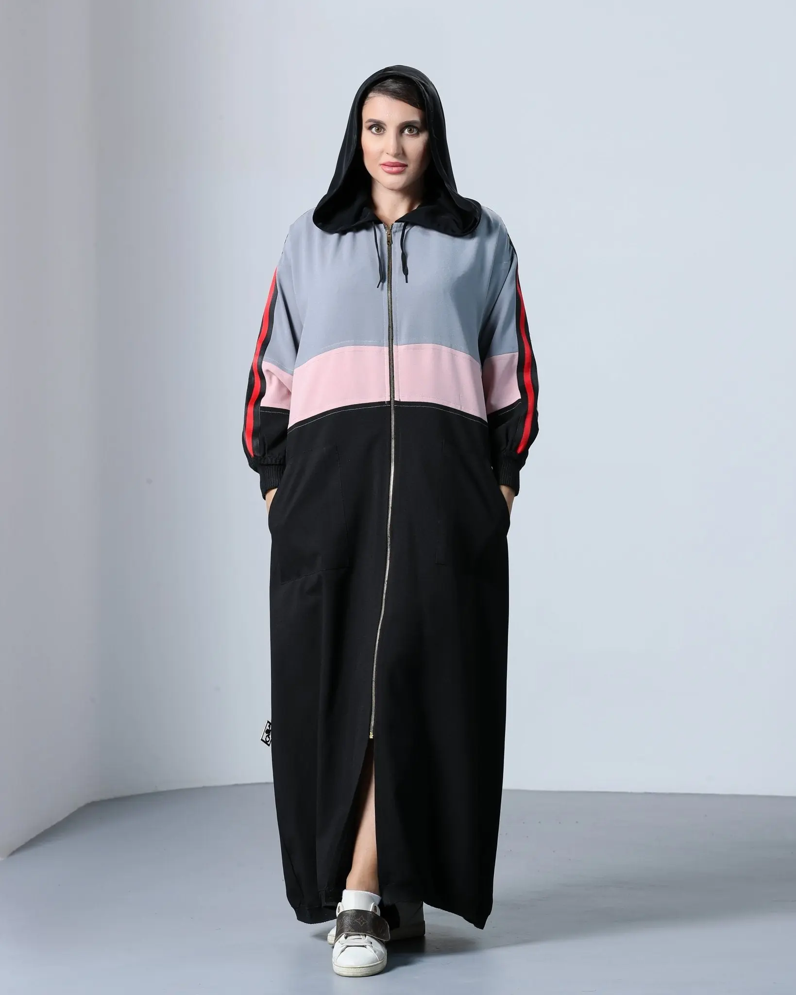Grey Pink Stripe sporty wear, photo 3