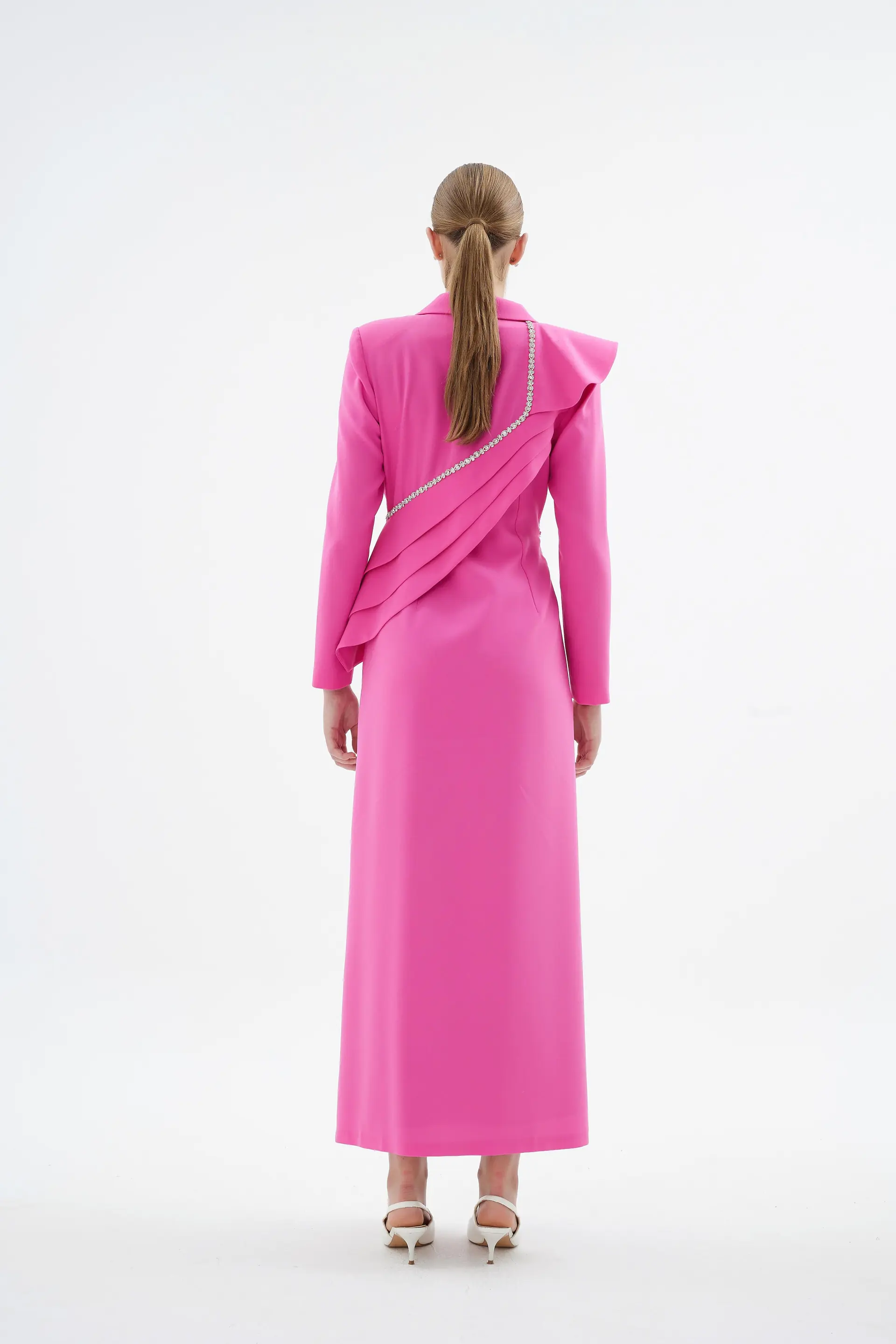 Liana Tailored Jacket Dress – Pink, photo 7