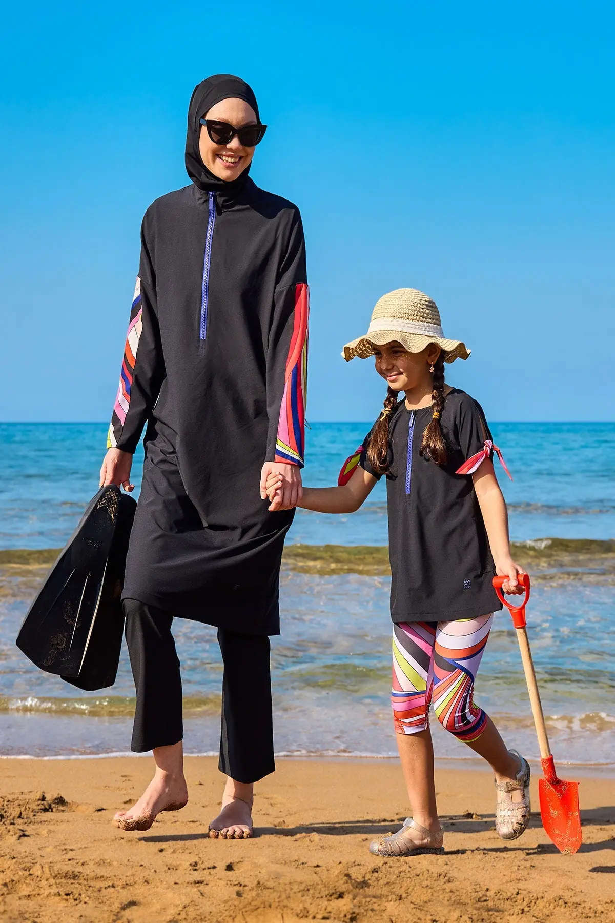Marina Kids Beach Cover Up Lightweight Kimono - Colorful, photo 5