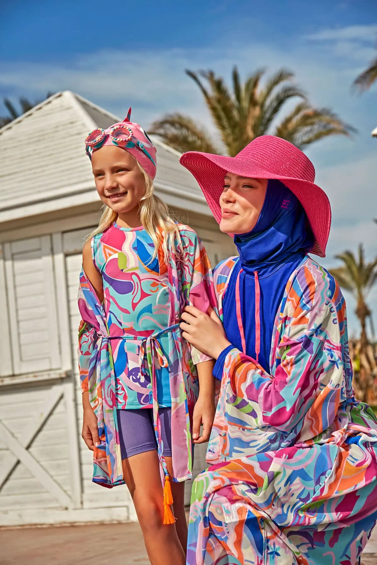 Lycra Royal Blue Burkini Modest Swimwear M2483, photo 5