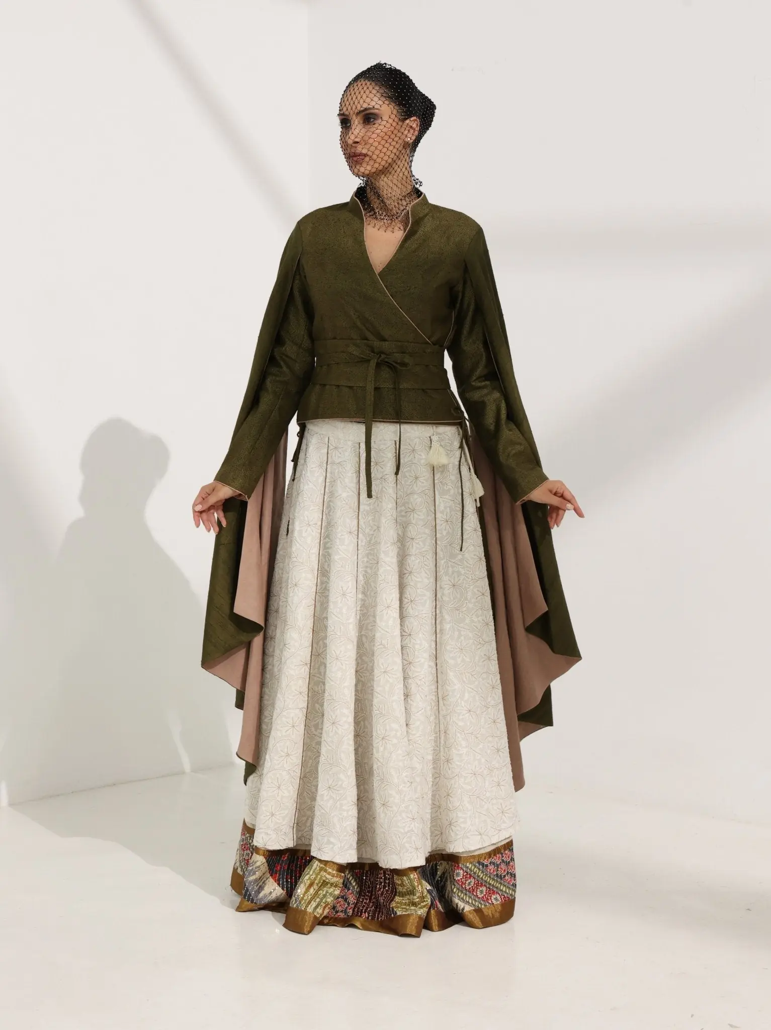 Sukoon — Dawrān Chikankari Circular Skirt, photo 2