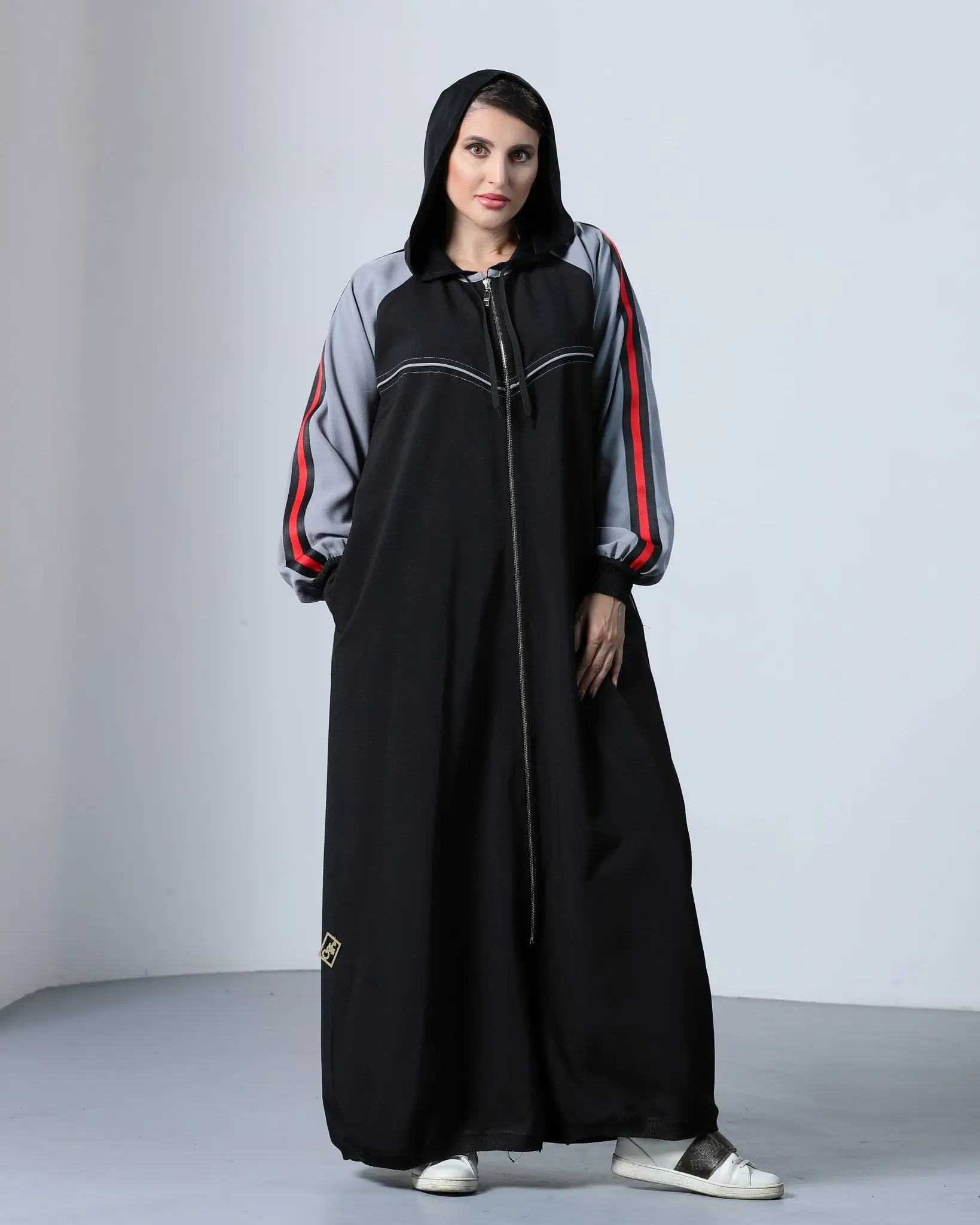 Grey Stripe sporty wear