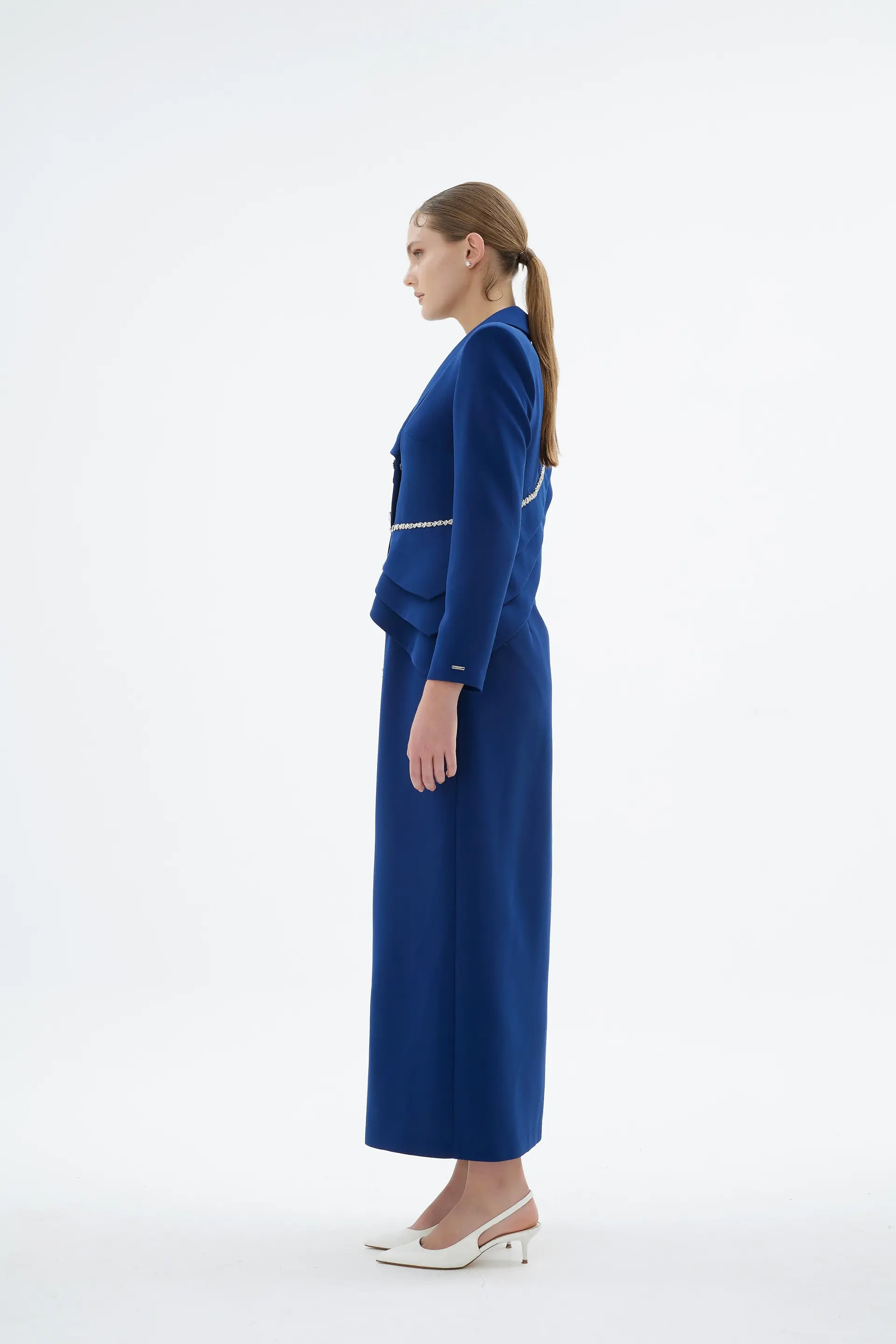 Liana Tailored Jacket Dress – Navy, photo 4