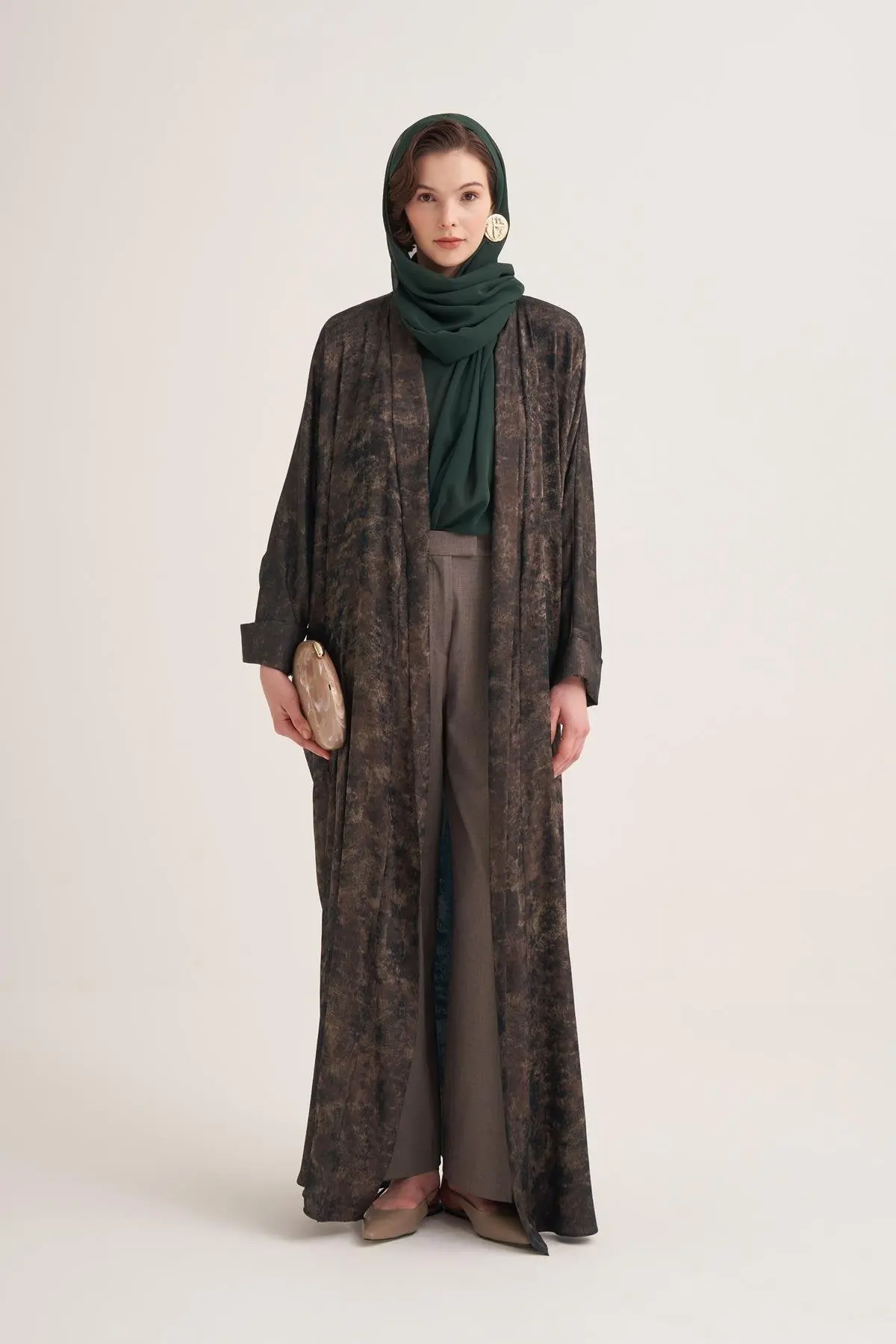 Ness Abaya & Scarf – Green