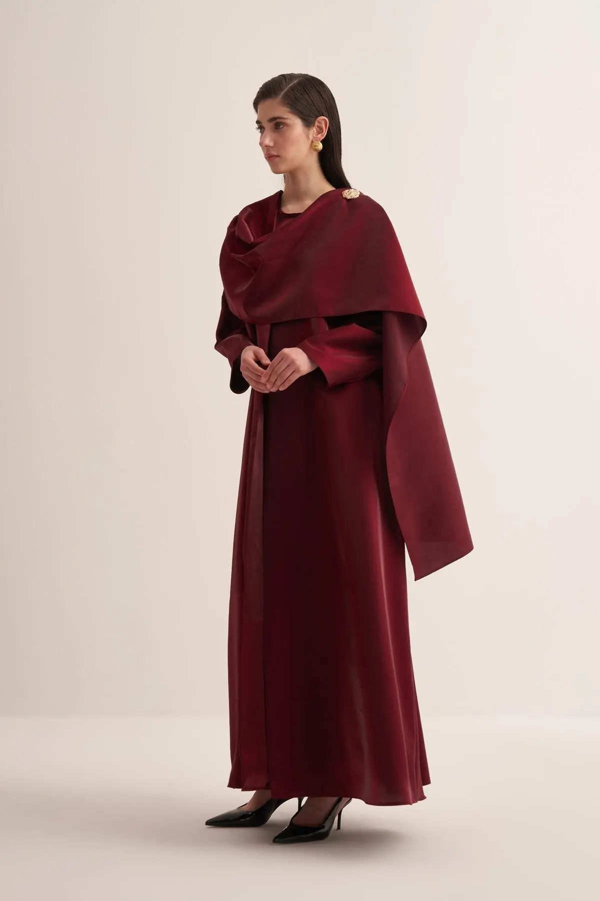 AMANI ABAYA & DRESS BURGUNDY, photo 2