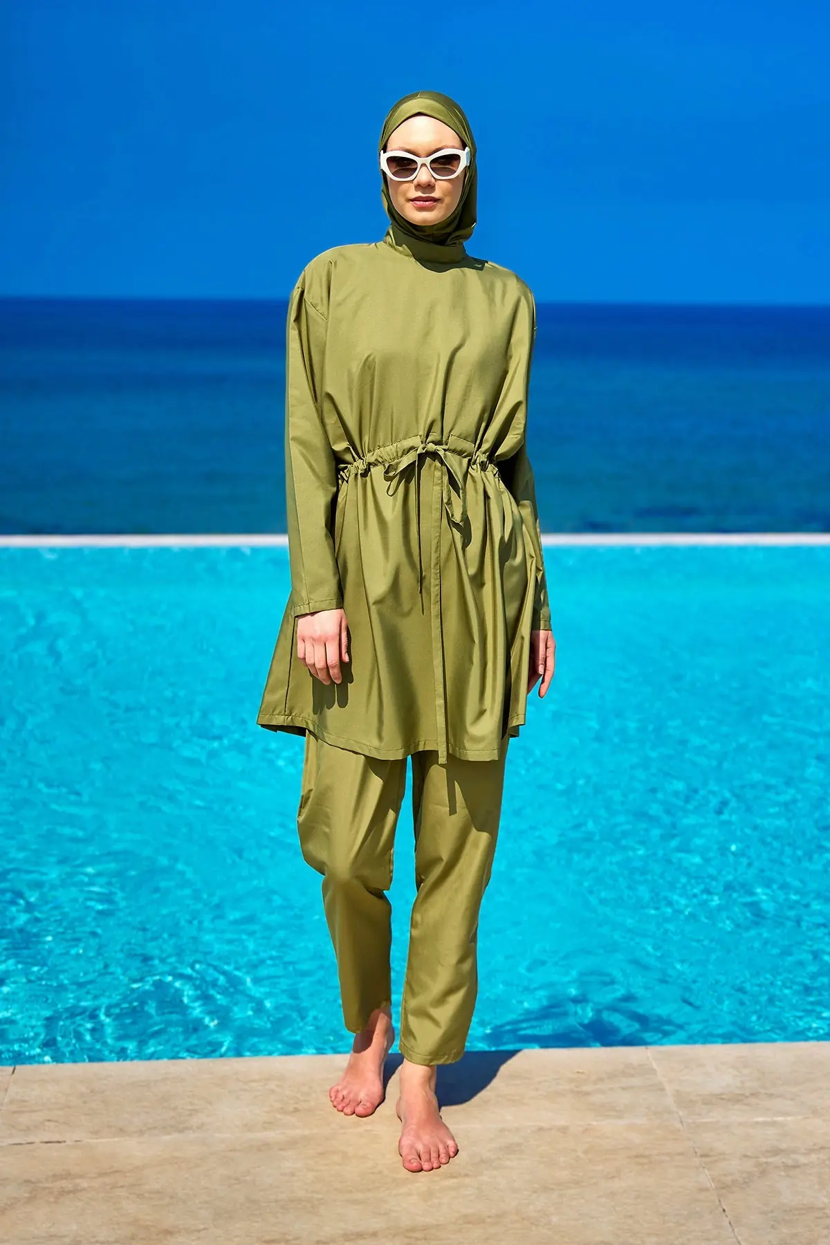 Andalus Full Coverage Burkini Set with Front Ruching A2502-5, photo 2