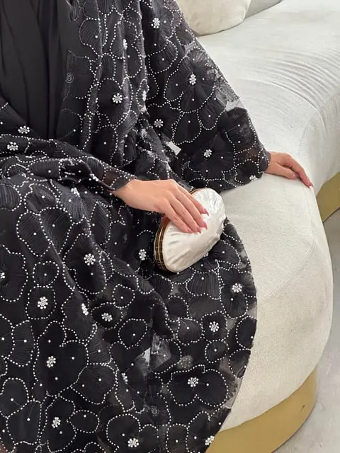 Pearl Dream Black Abaya Set, photo 4