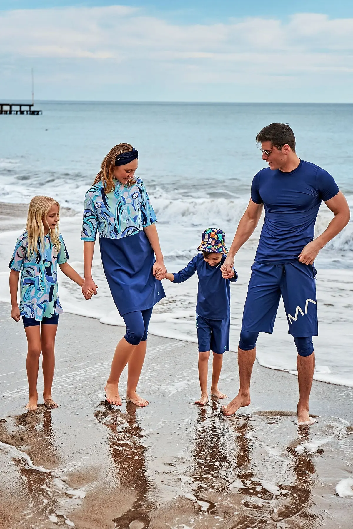 Woven Navy Half Coverage Swimsuit M2460, photo 4