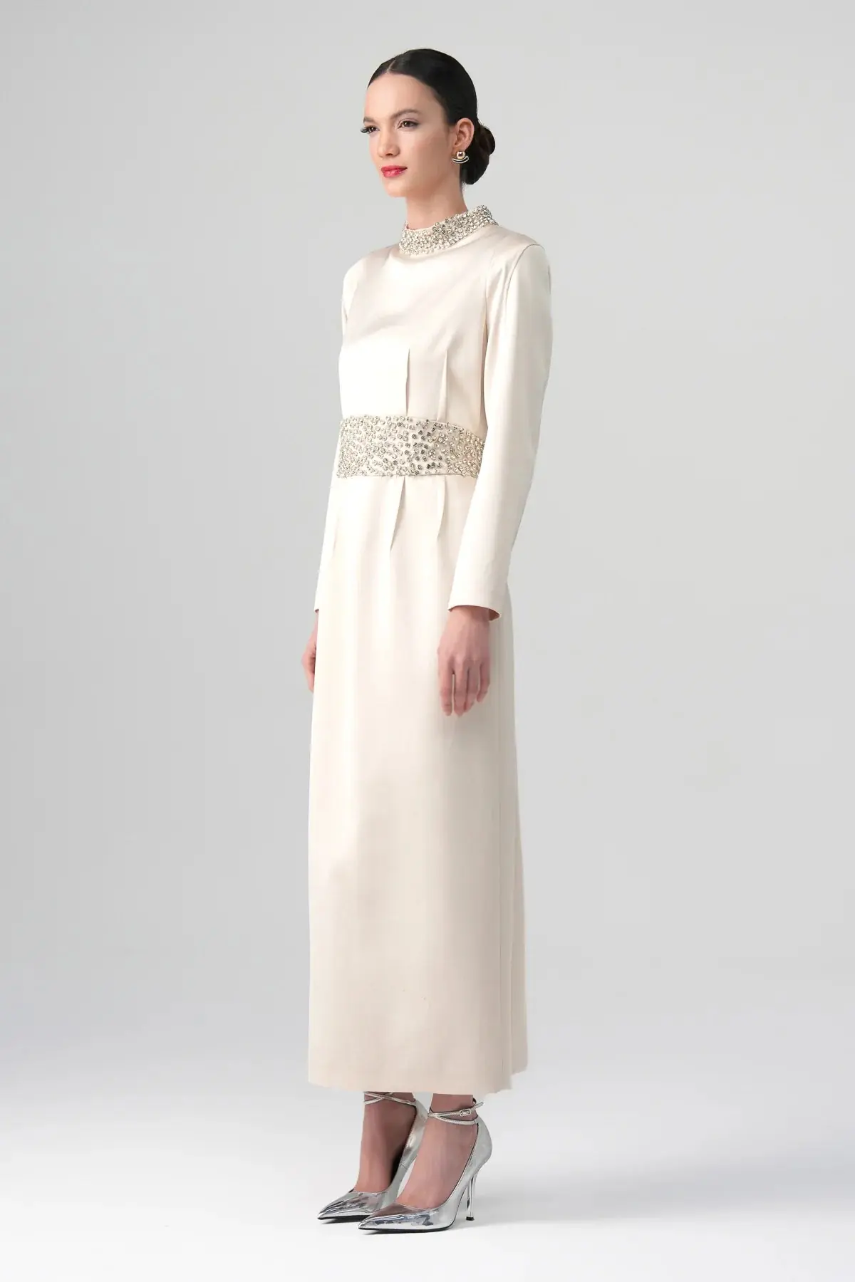 Kum Crystal-Embellished Dress – Ecru, photo 7