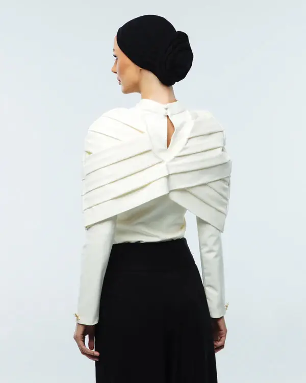 Khorshid Cape and Bodysuit - White, photo 4