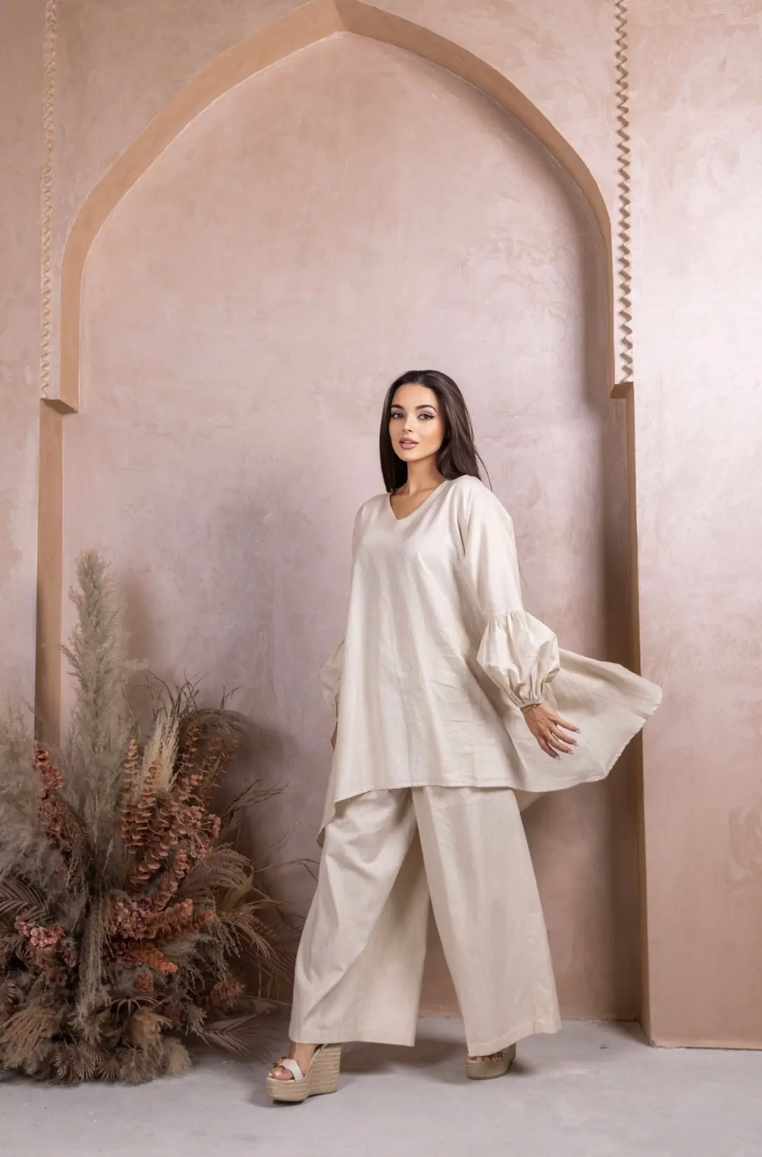Beige Linen Co-ord Set, photo 2