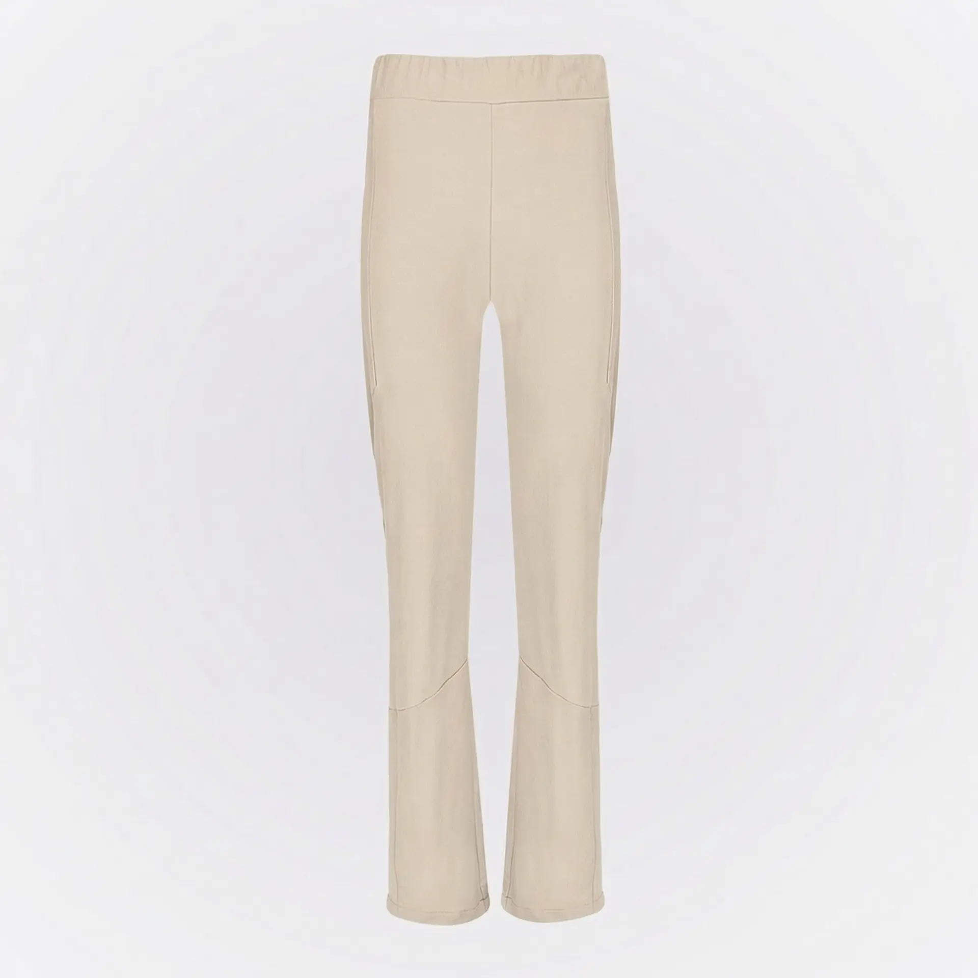 Likralı Boru Paça Aktif Pantolon - Bej