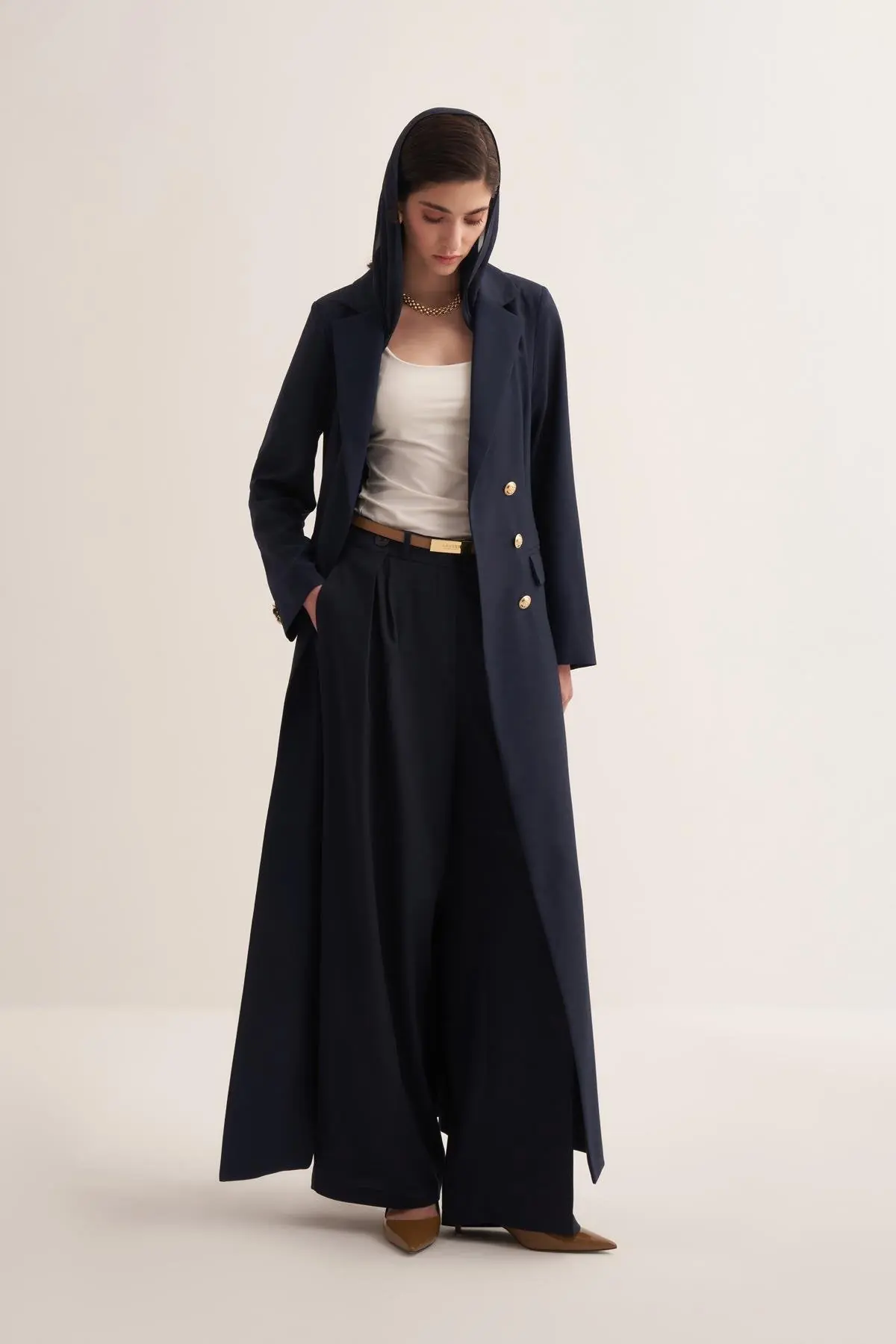 Blazer Abaya - Navy, photo 2