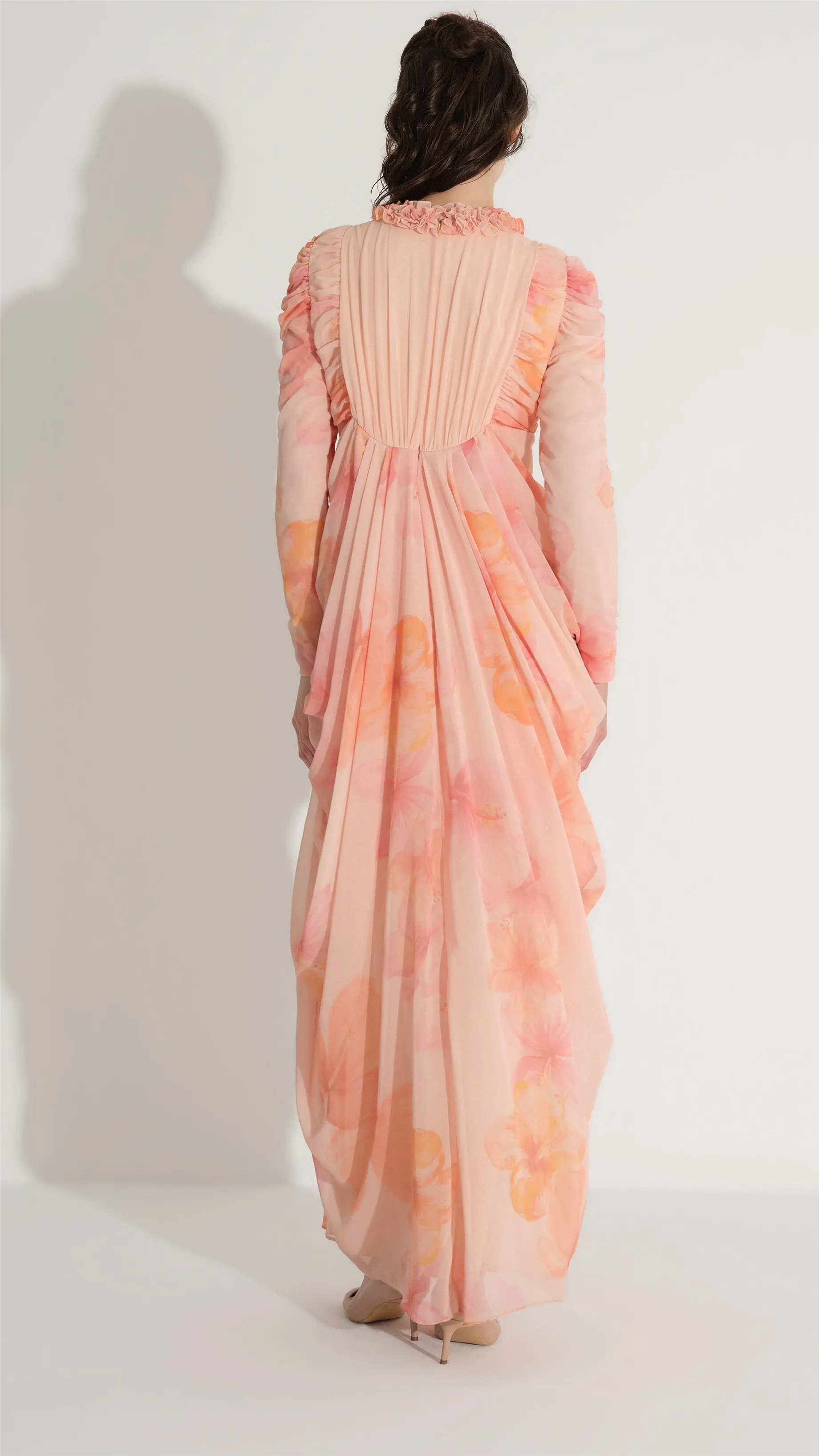 Ruched Detail Dress – Salmon, photo 5