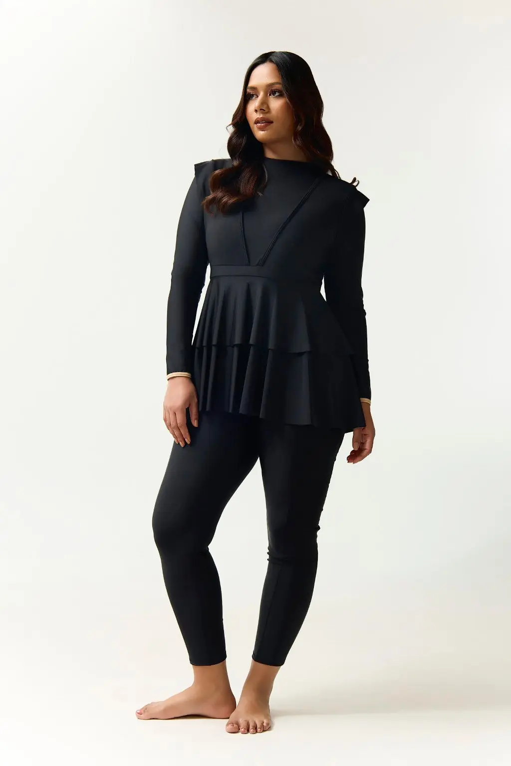Serena Swim Dress - Black, photo 6