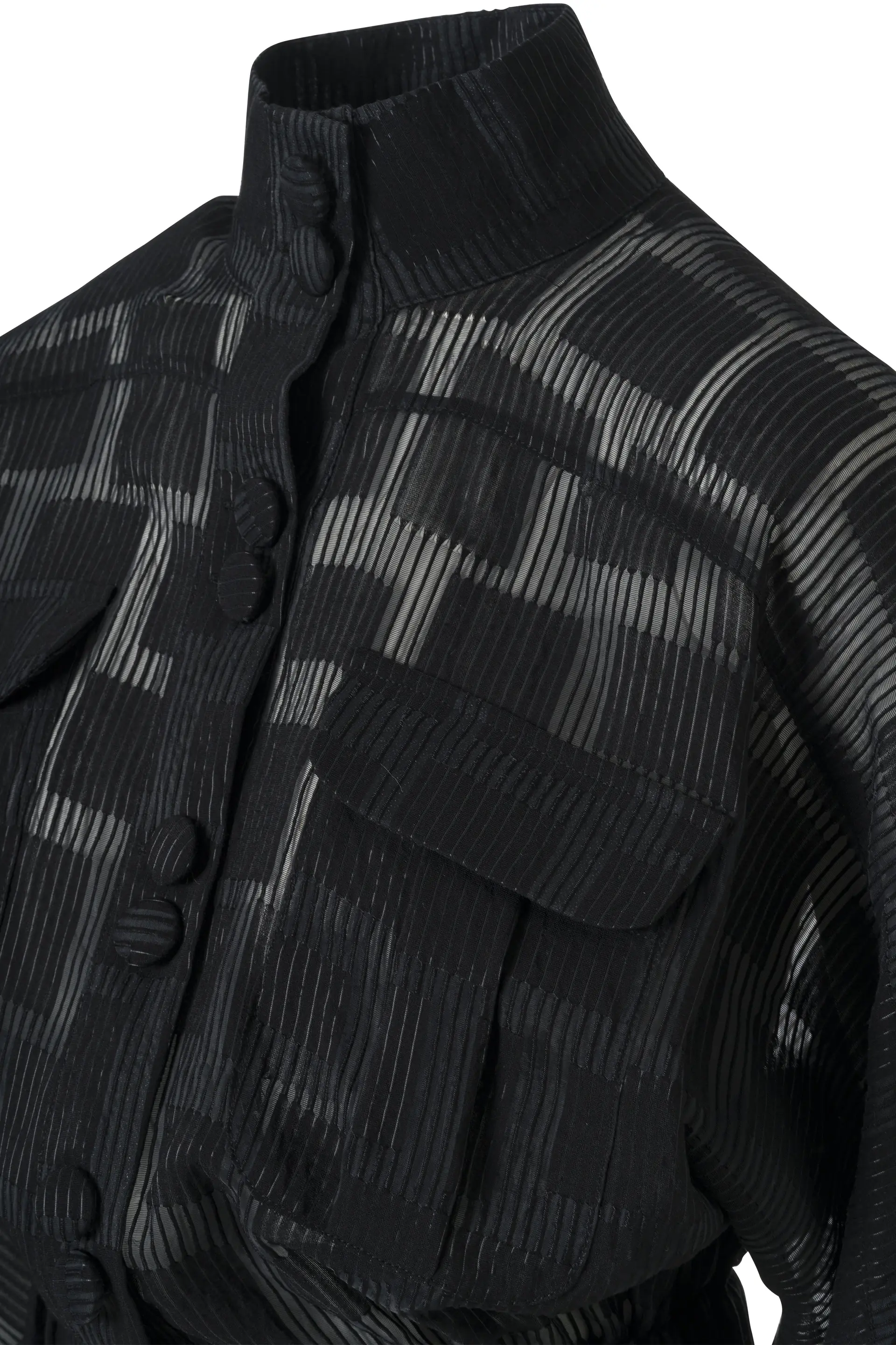 Violaine Blouse Transparent Checkered Texture, photo 6