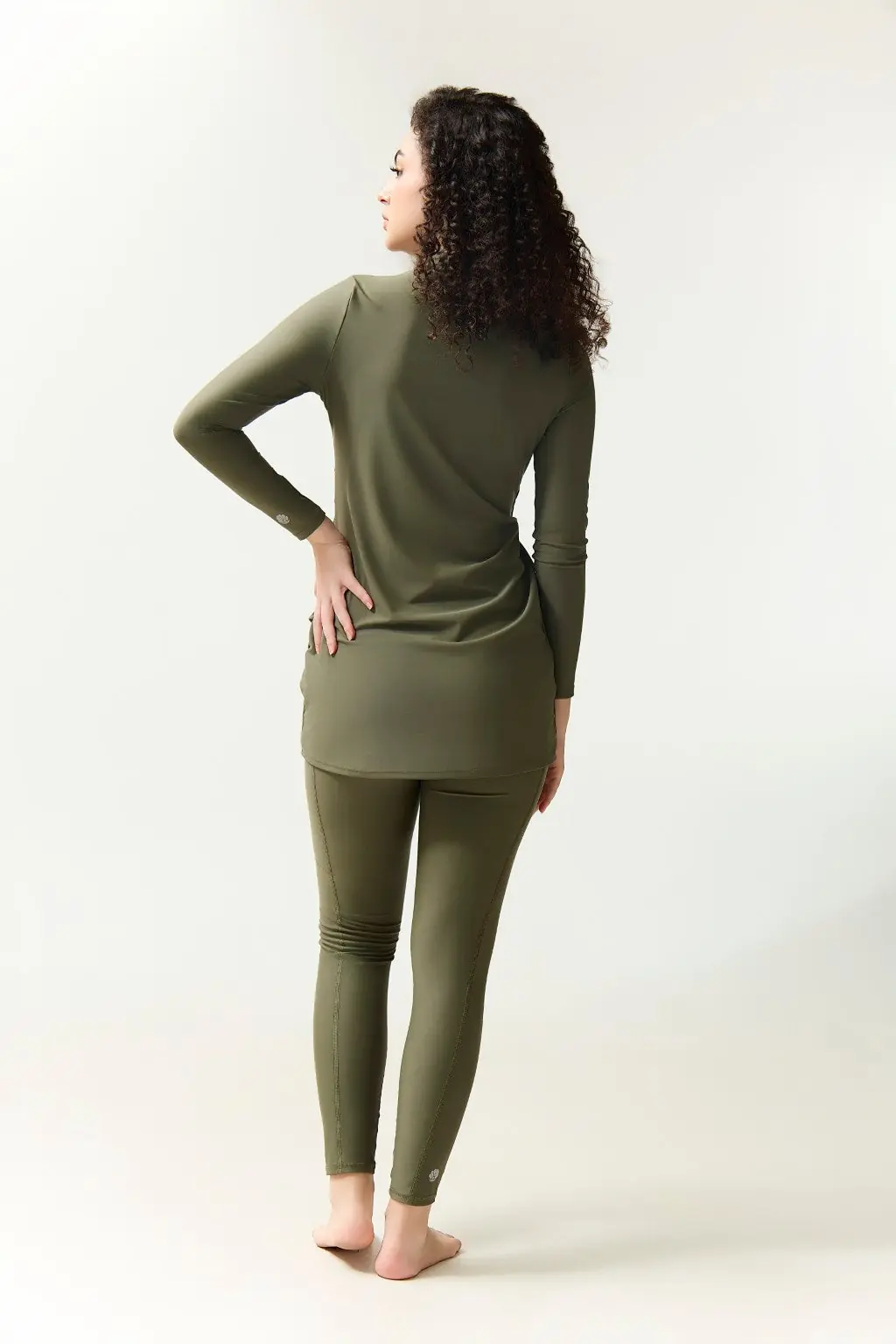 Diana Swim Dress - Olive, photo 5