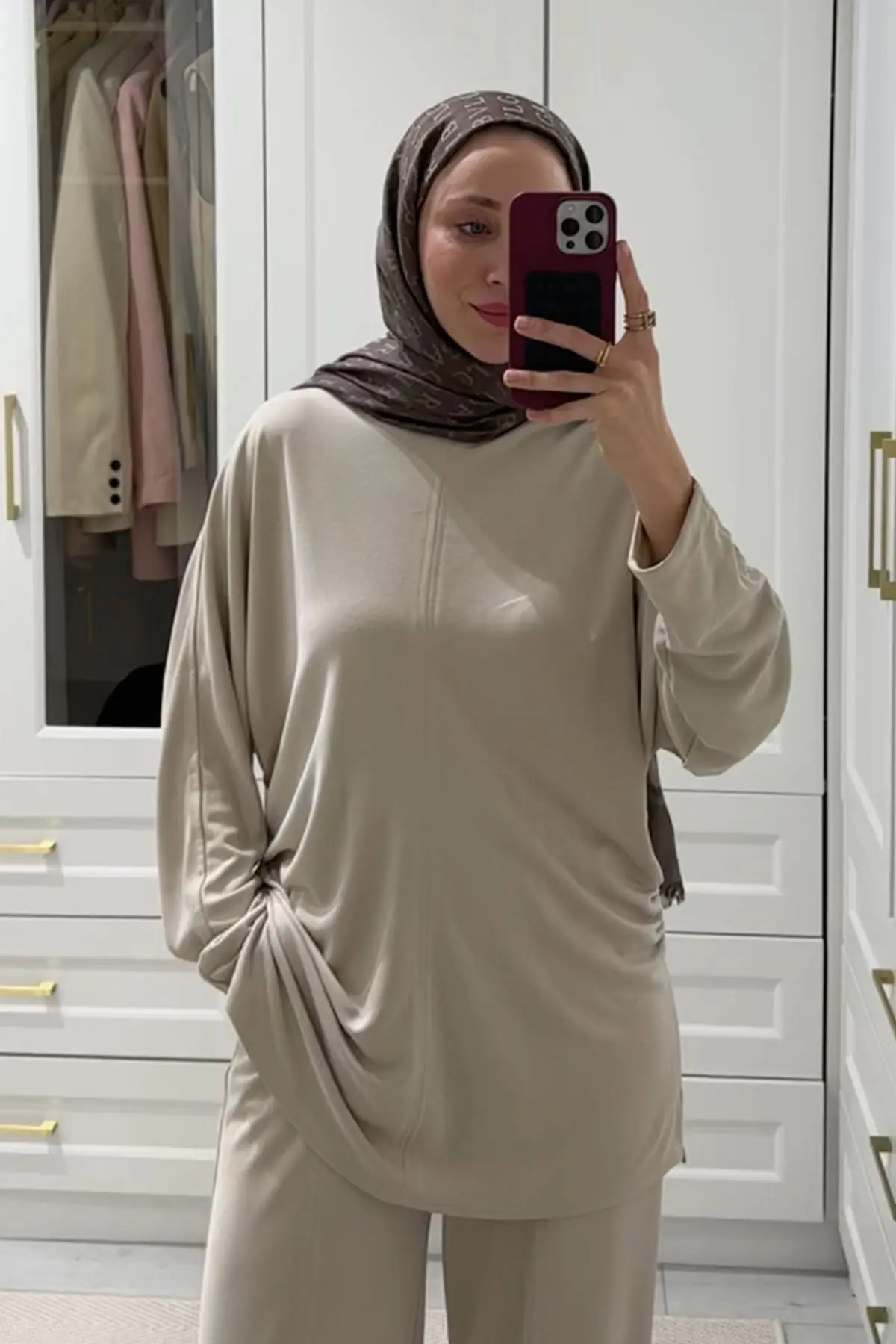 Seda Arslan'nın Tercihi Yarasa Takım-Krem, photo 2