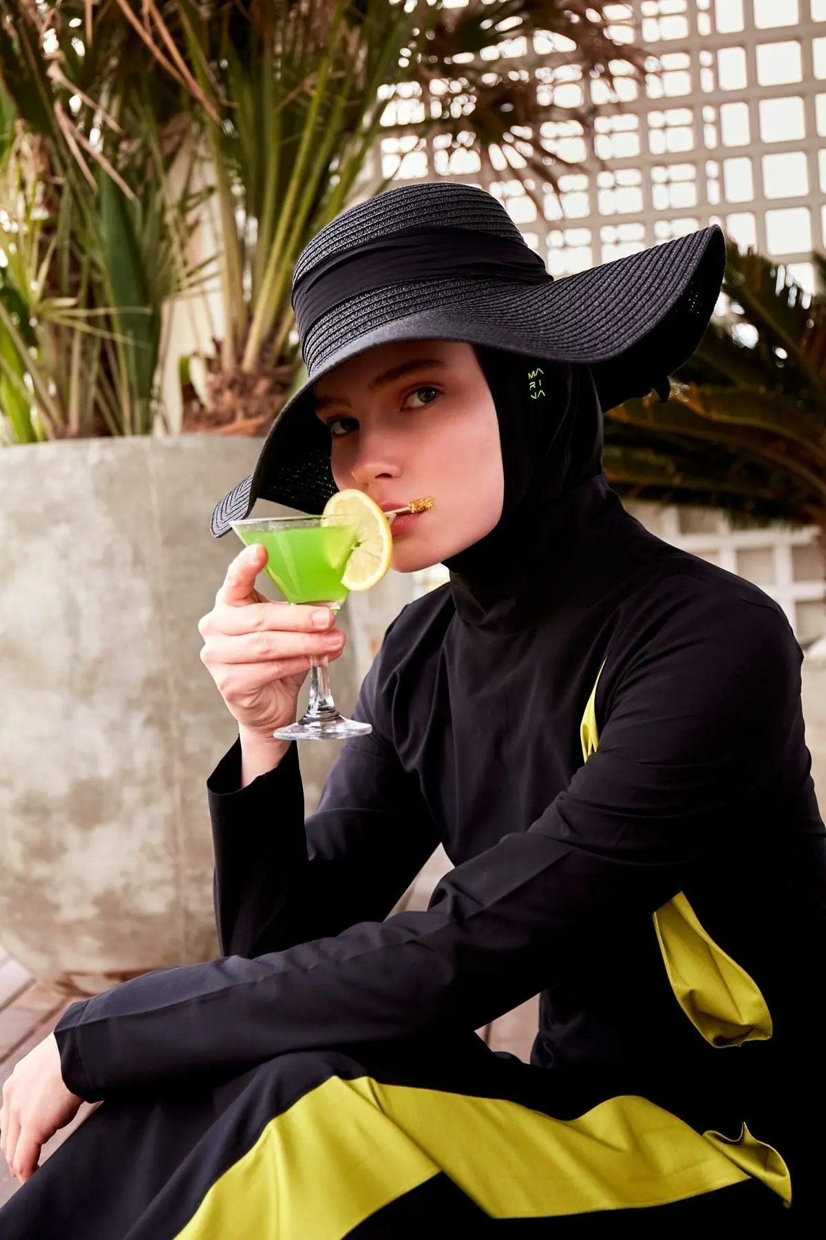 Woven Black Burkini Modest Swimwear M2420, photo 5