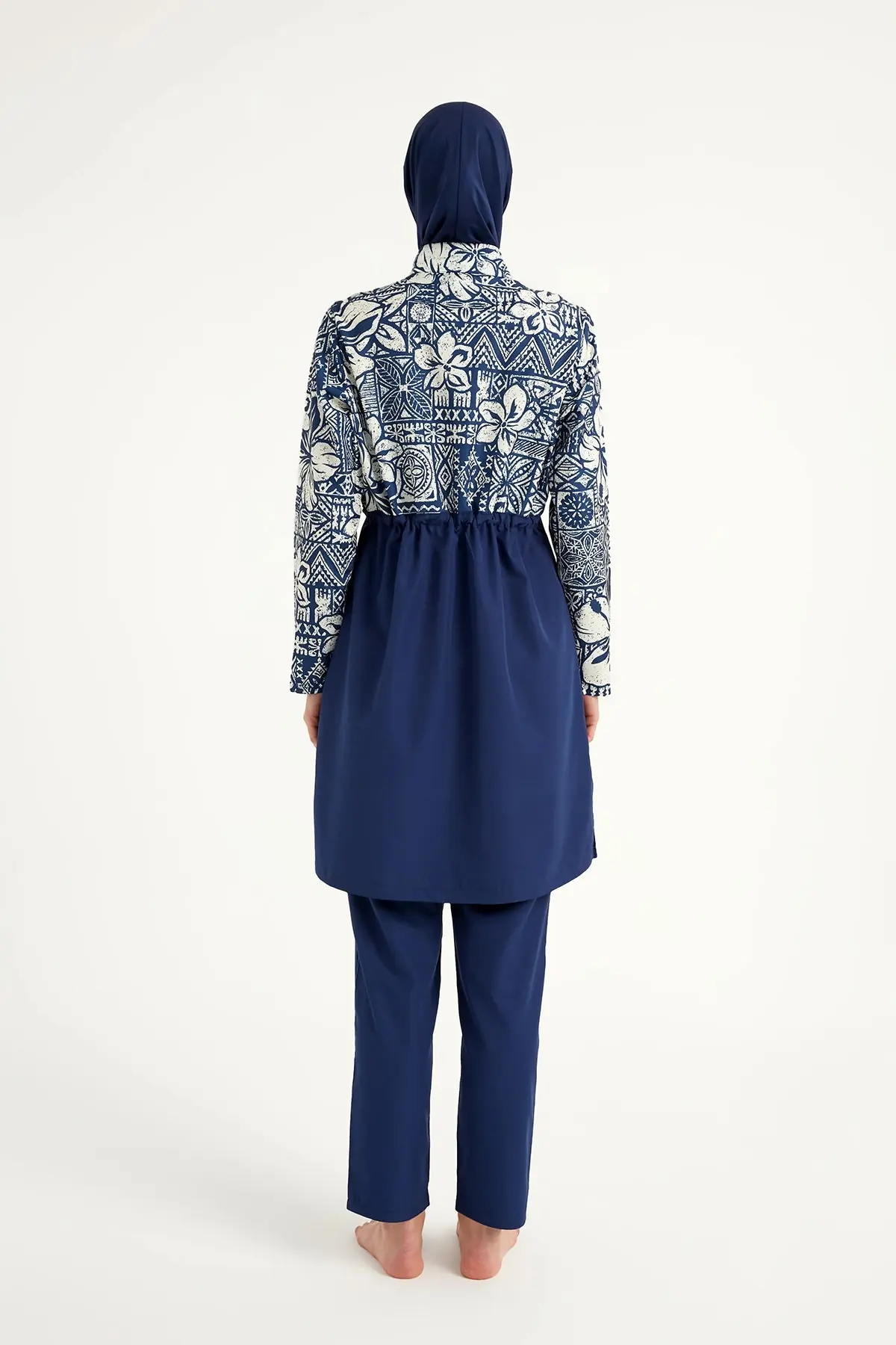 Navy Full Coverage Modest Swimwear Set - Blue, photo 7