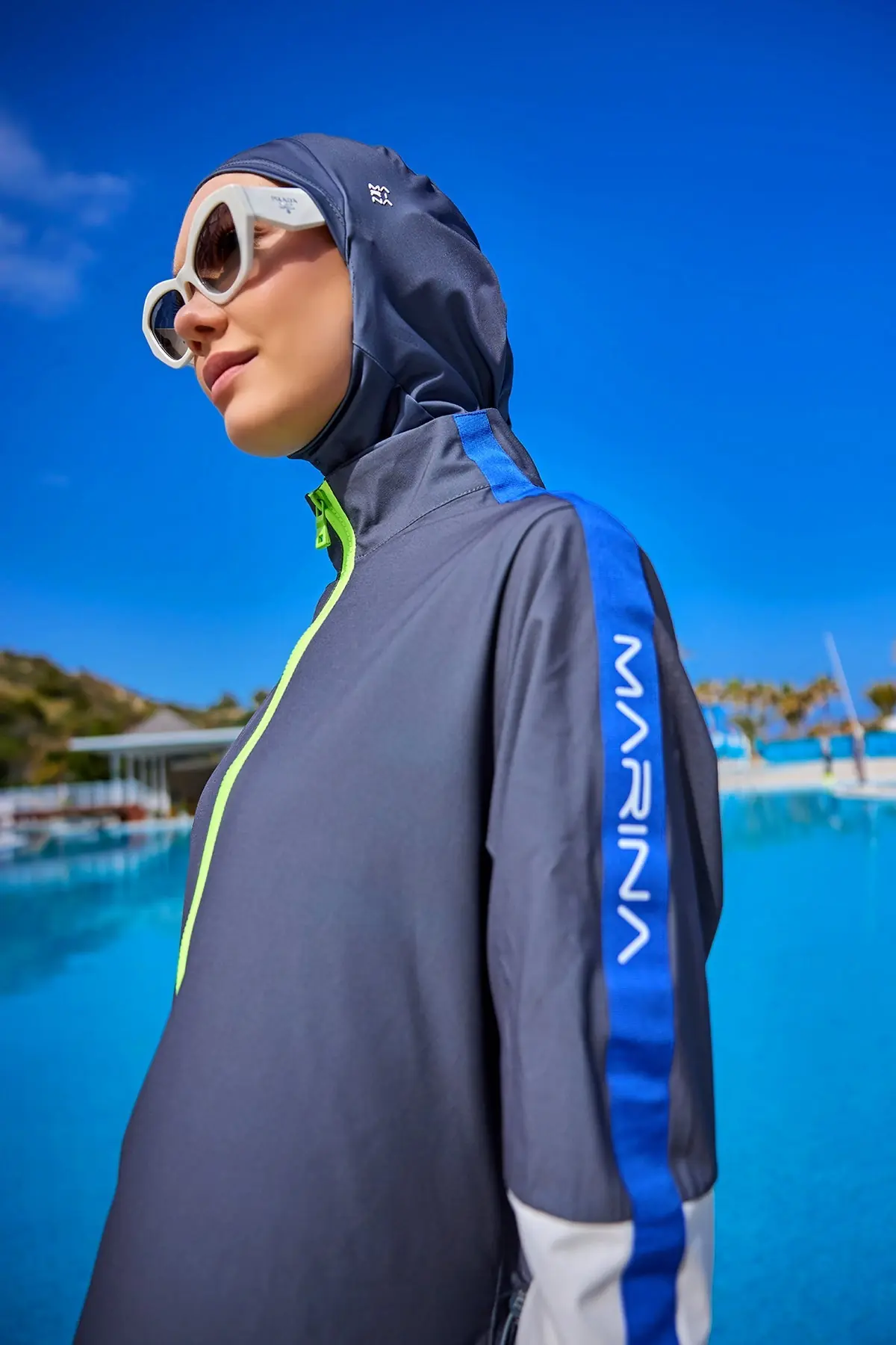 Full Coverage Modest Swimwear Burkini Set - Fume, photo 5