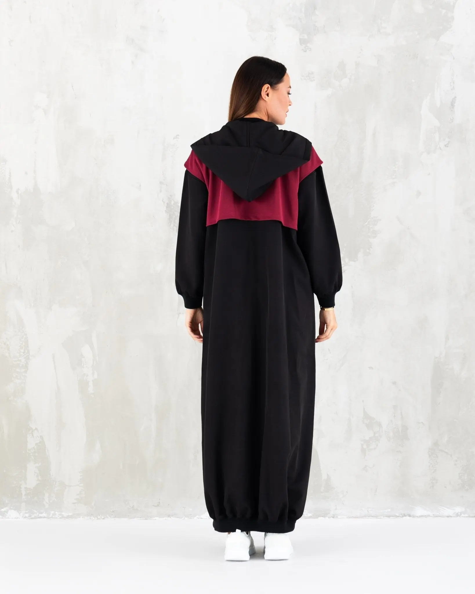 Maroon Sporty Abaya, photo 4