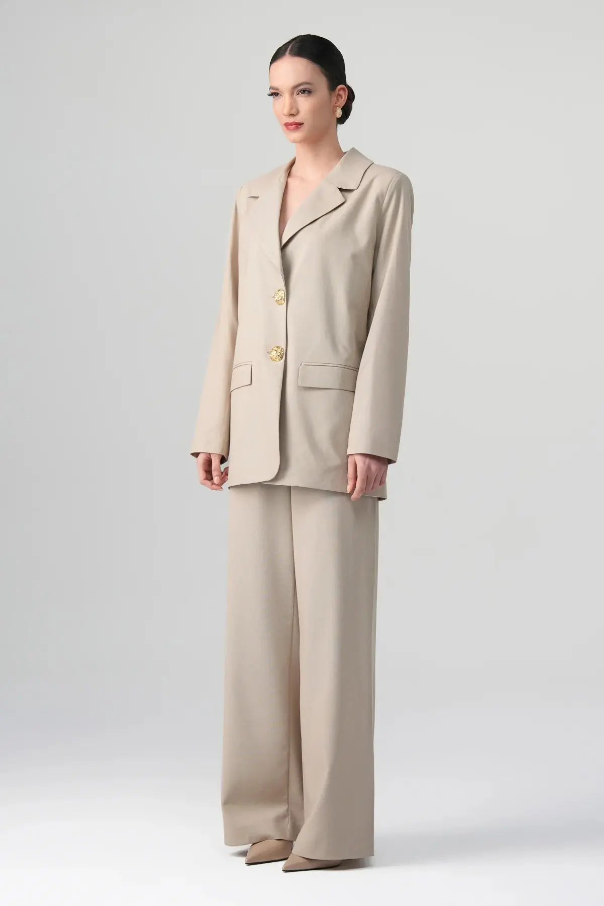 Elara Modal Suit Set – Beige, photo 3
