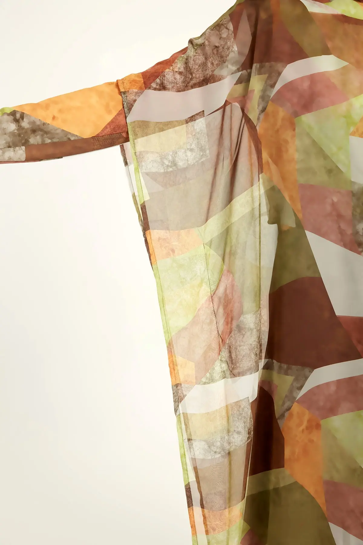 Marina Patterned Silky Pareo - Colorful, photo 7
