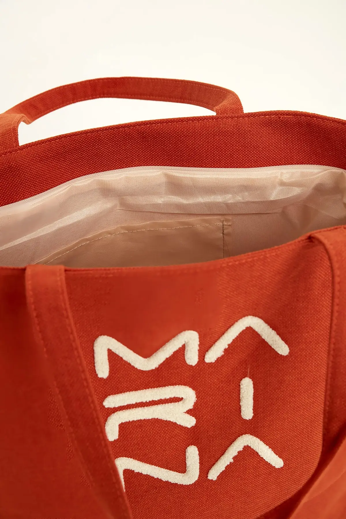 Orange Beach Bag with Zipper CA2501-5, photo 4