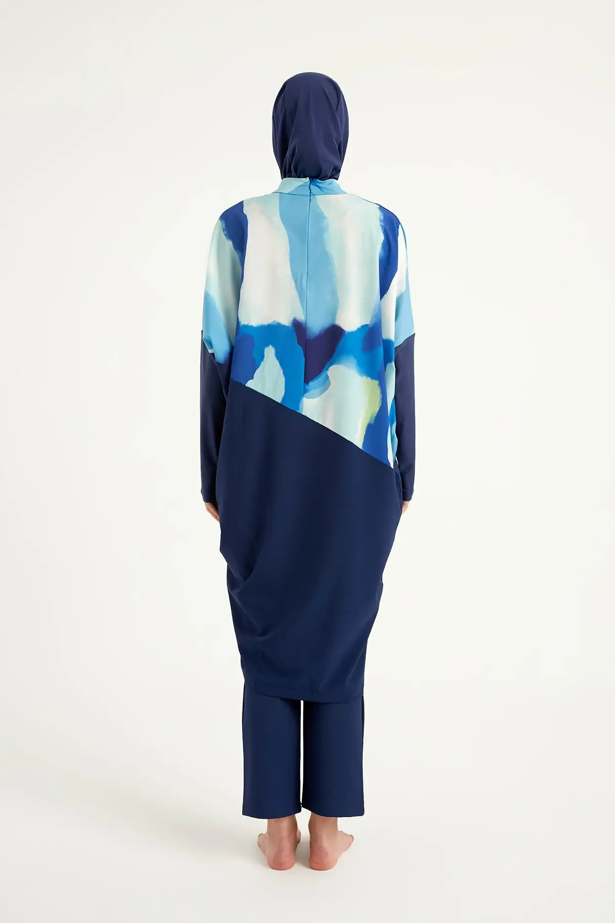 Navy Full Coverage Modest Swimwear Burkini Set M2513, photo 7
