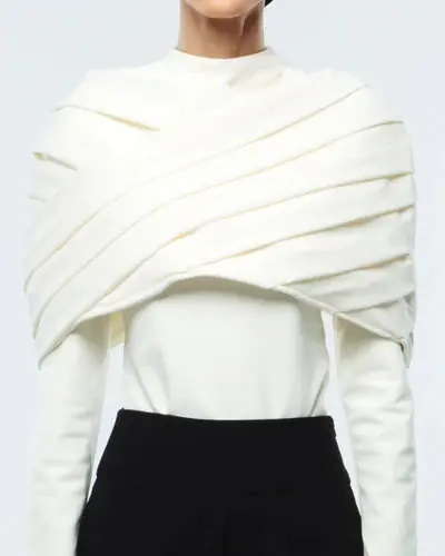 Khorshid Cape and Bodysuit - White, photo 2