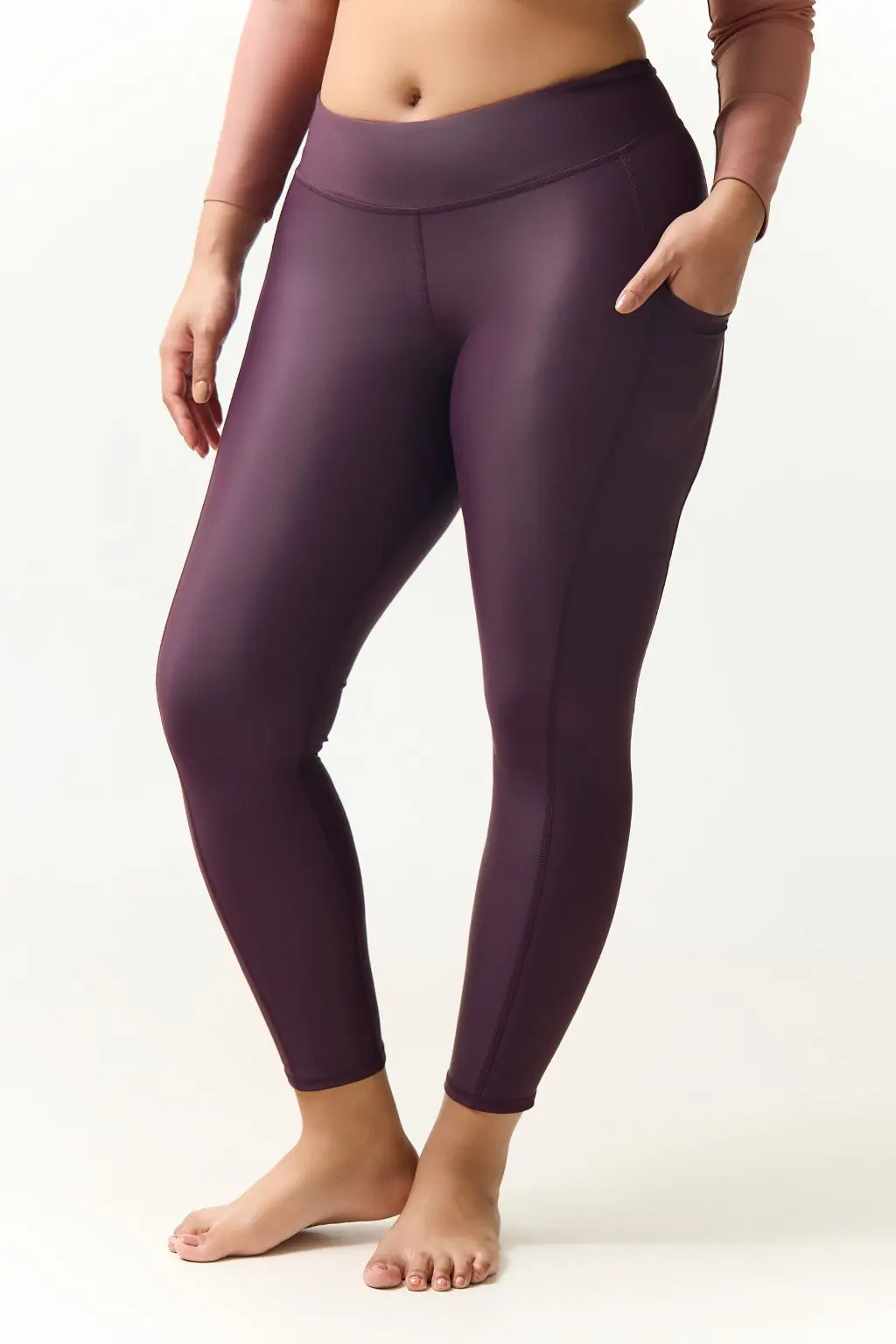 Swim Pocket Tights - Plum, photo 5