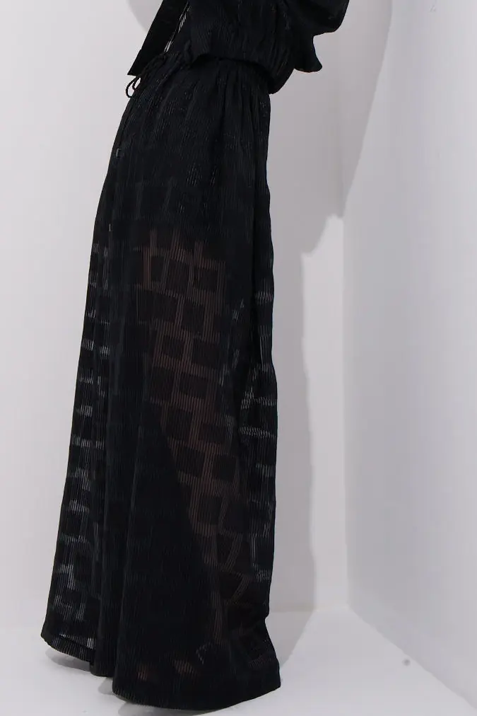 Violaine Pants Transparent Checkered Texture, photo 7