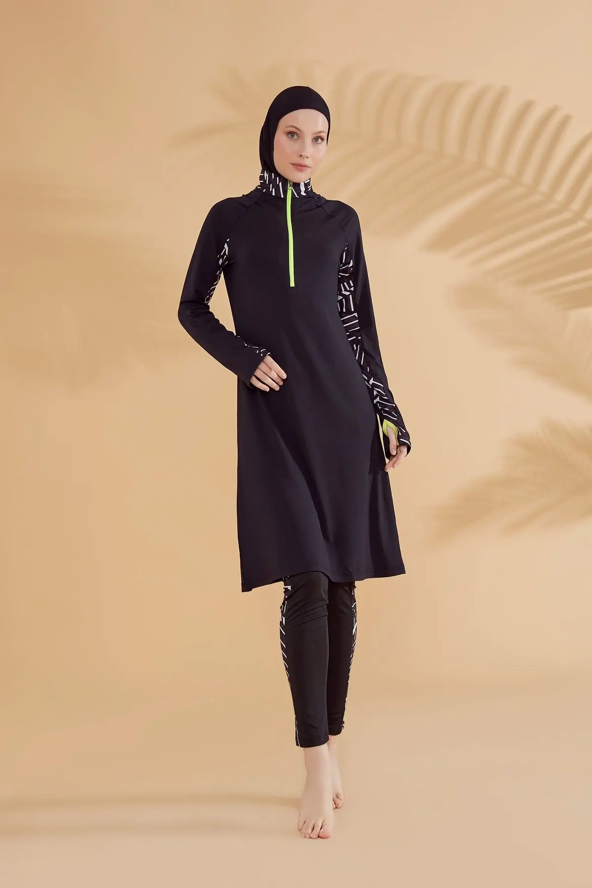 Lycra Black Burkini Modest Swimwear M2331, photo 4