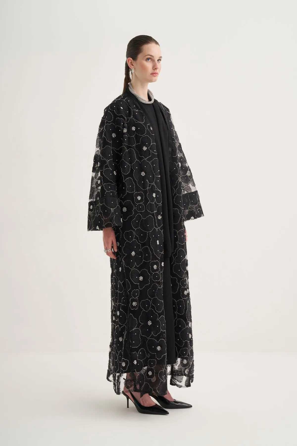 Pearl Dream Black Abaya Set, photo 2