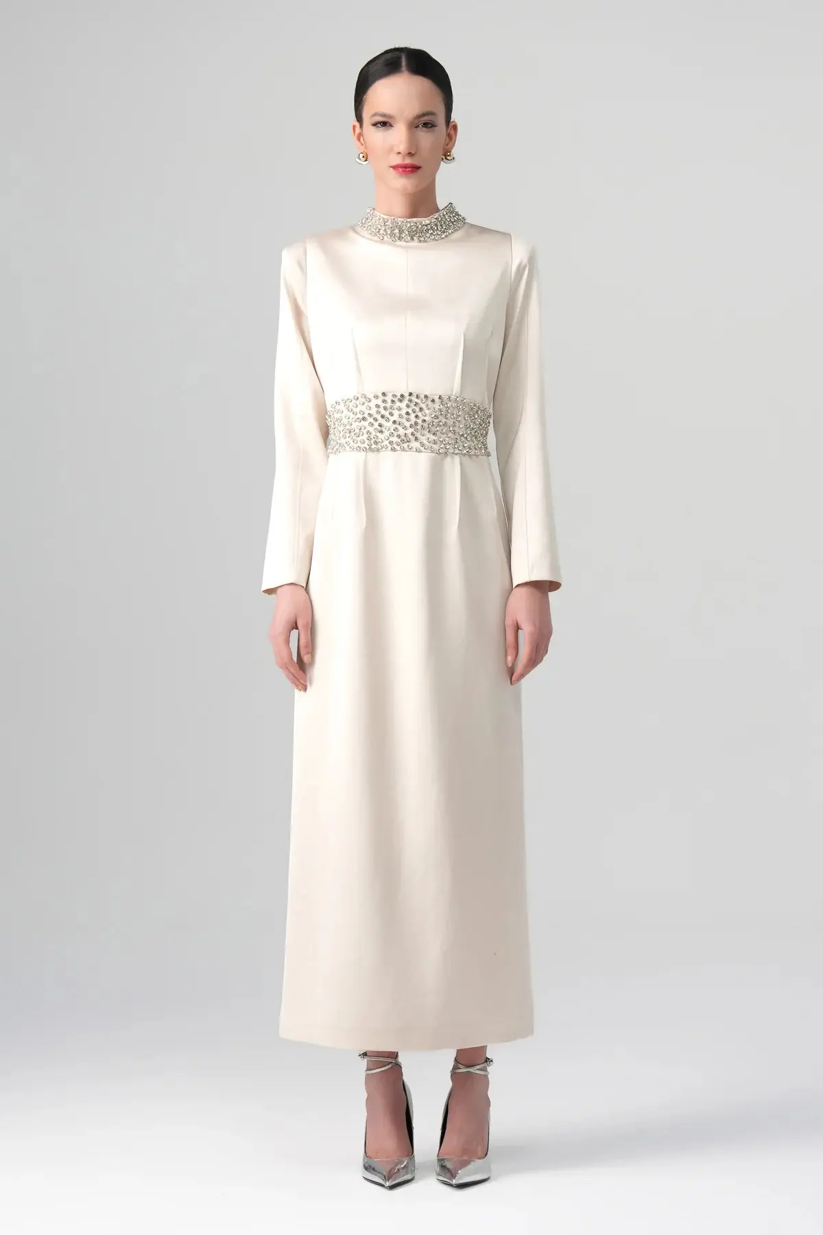 Kum Crystal-Embellished Dress – Ecru, photo 6