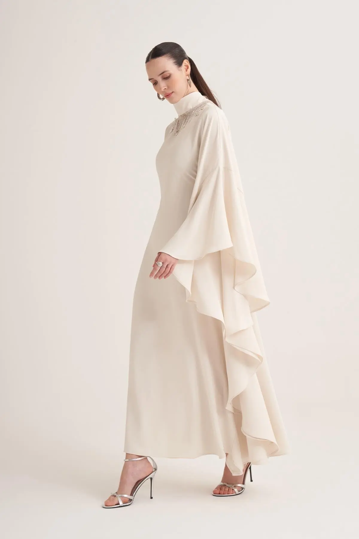 Valeria Evening Kaftan – Cream, photo 4