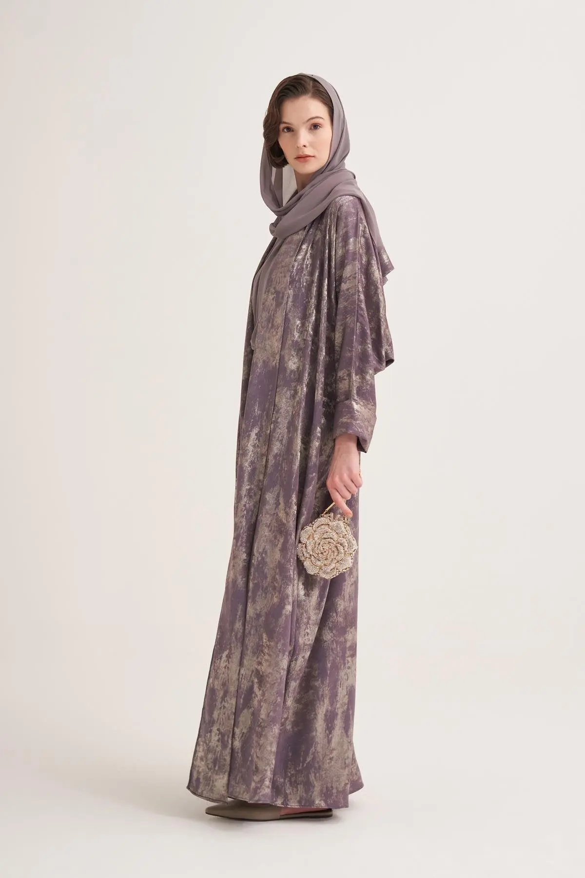 Ness Abaya & Scarf – Dark Mink, photo 3