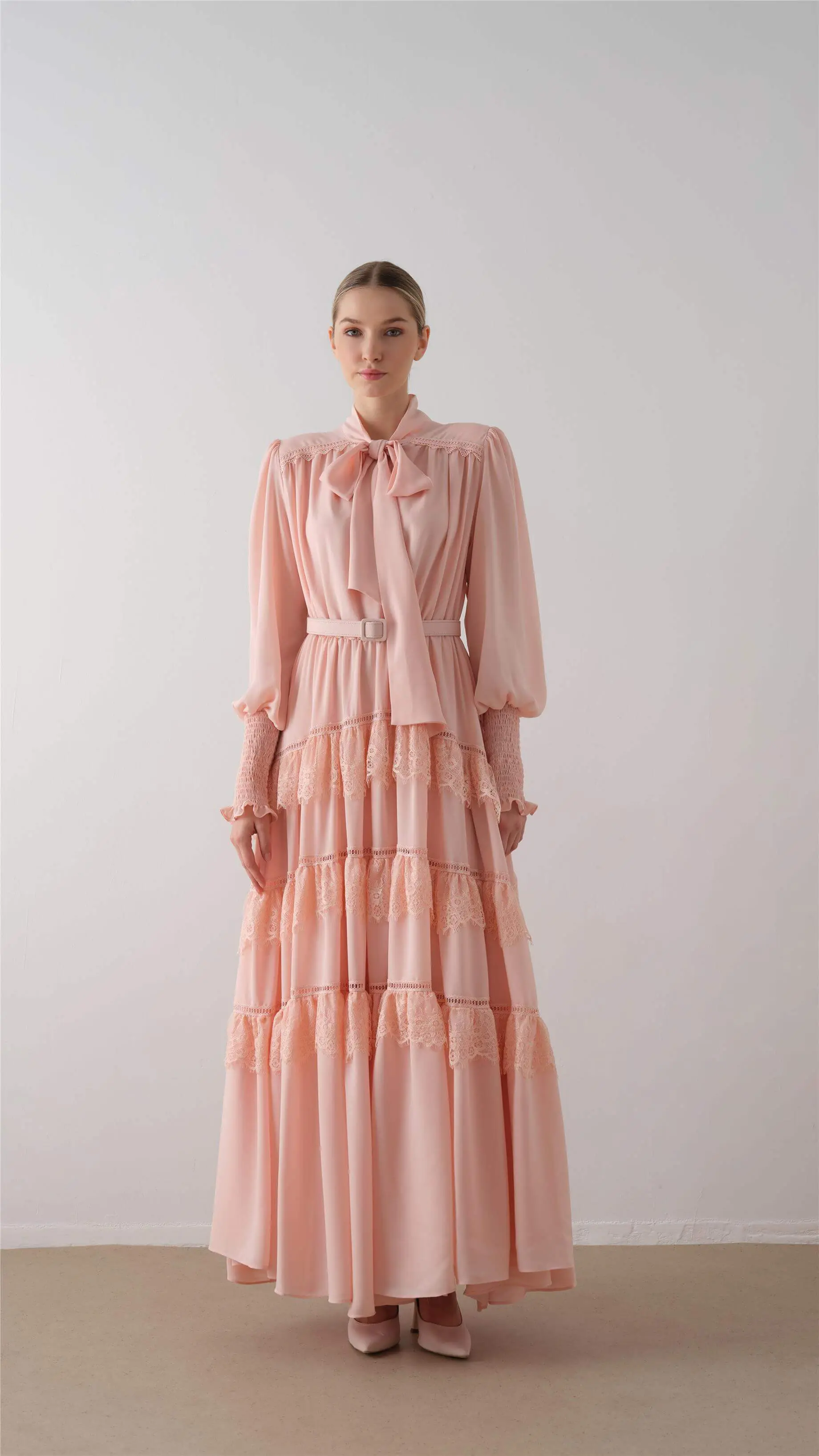 Tiered Ruffle Maxi Dress – Powder